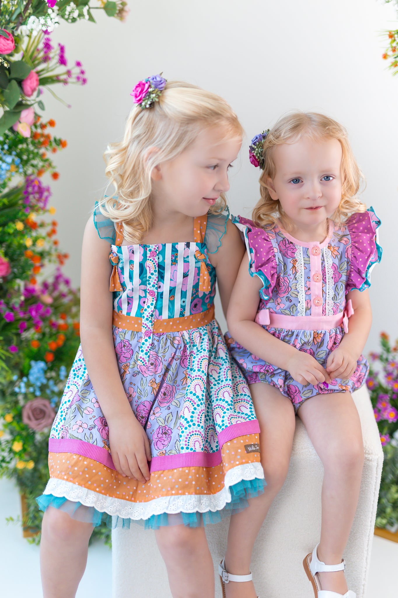 Live in Lavender Belted Bubble Romper