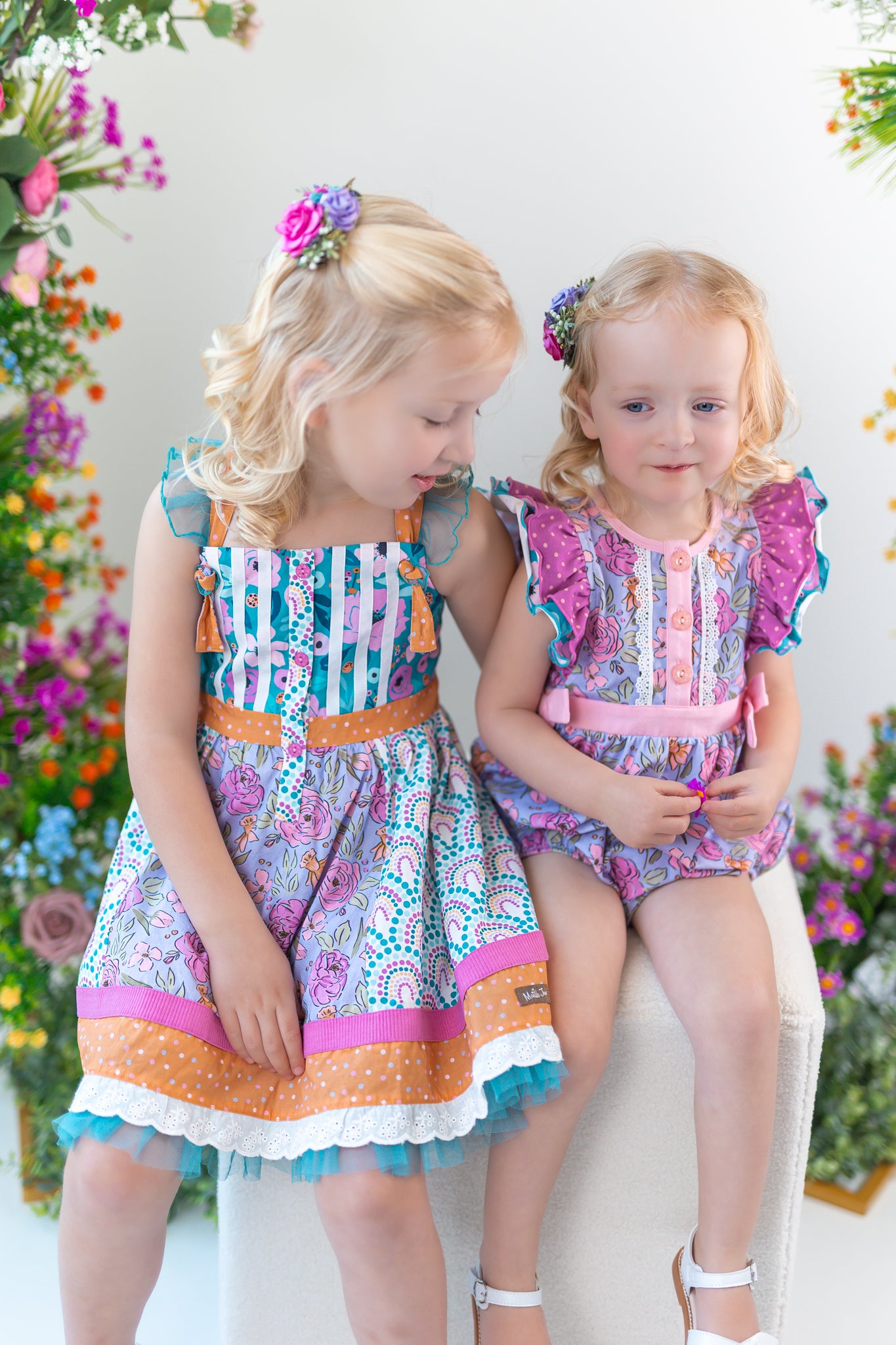 Live in Lavender Belted Bubble Romper