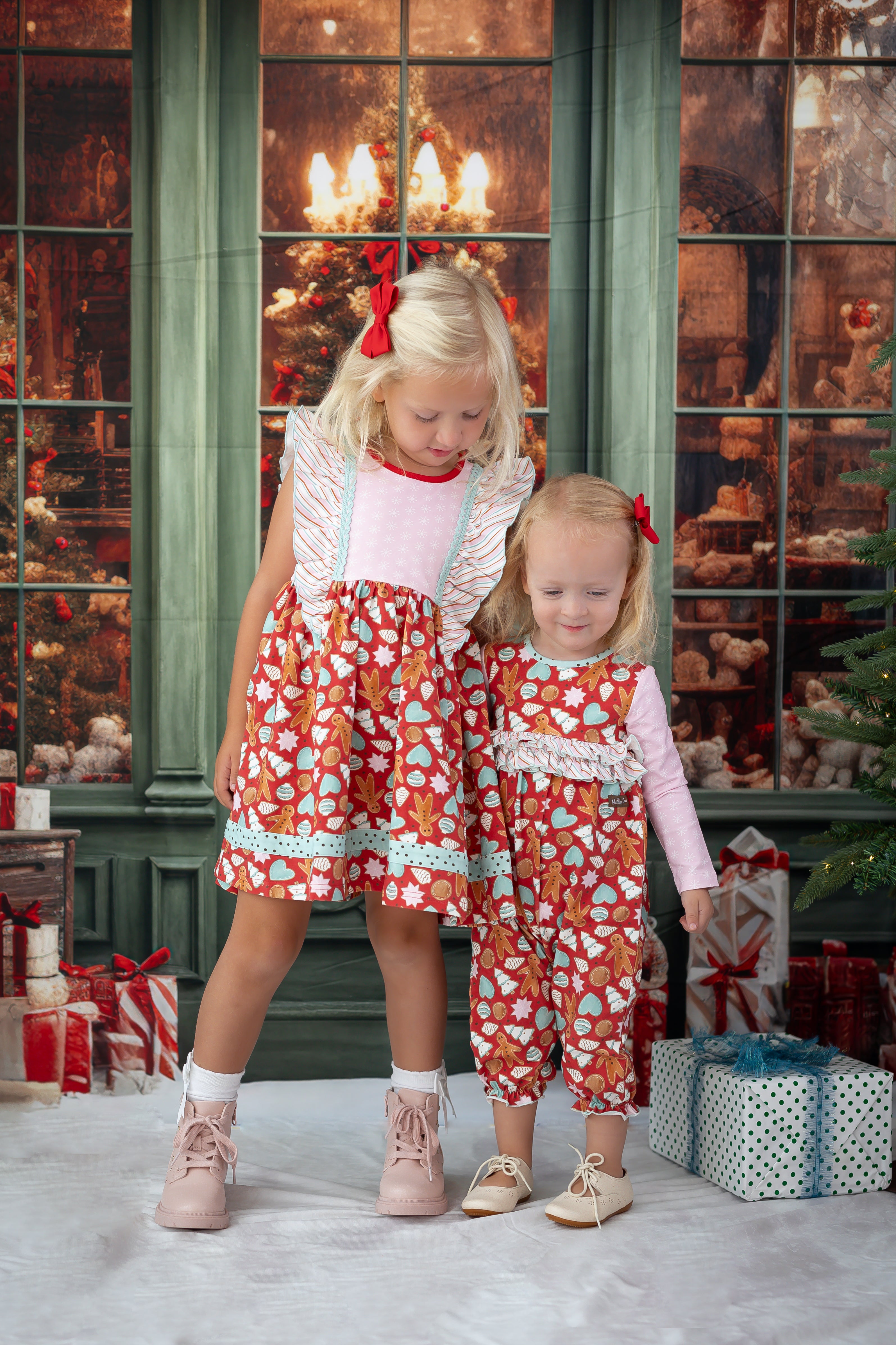 Merry Gingerbread Moments Ruffle Dress