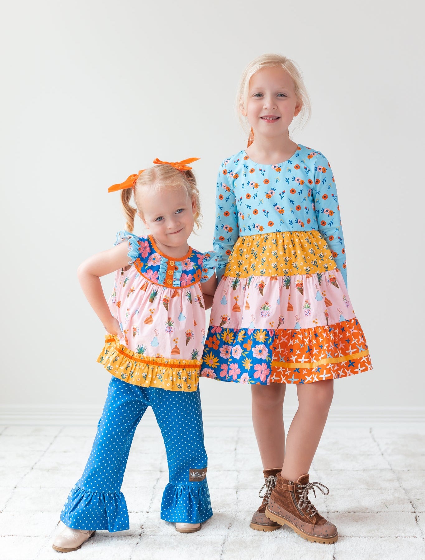 Blue In Bloom Big Ruffles (Pre-Order)