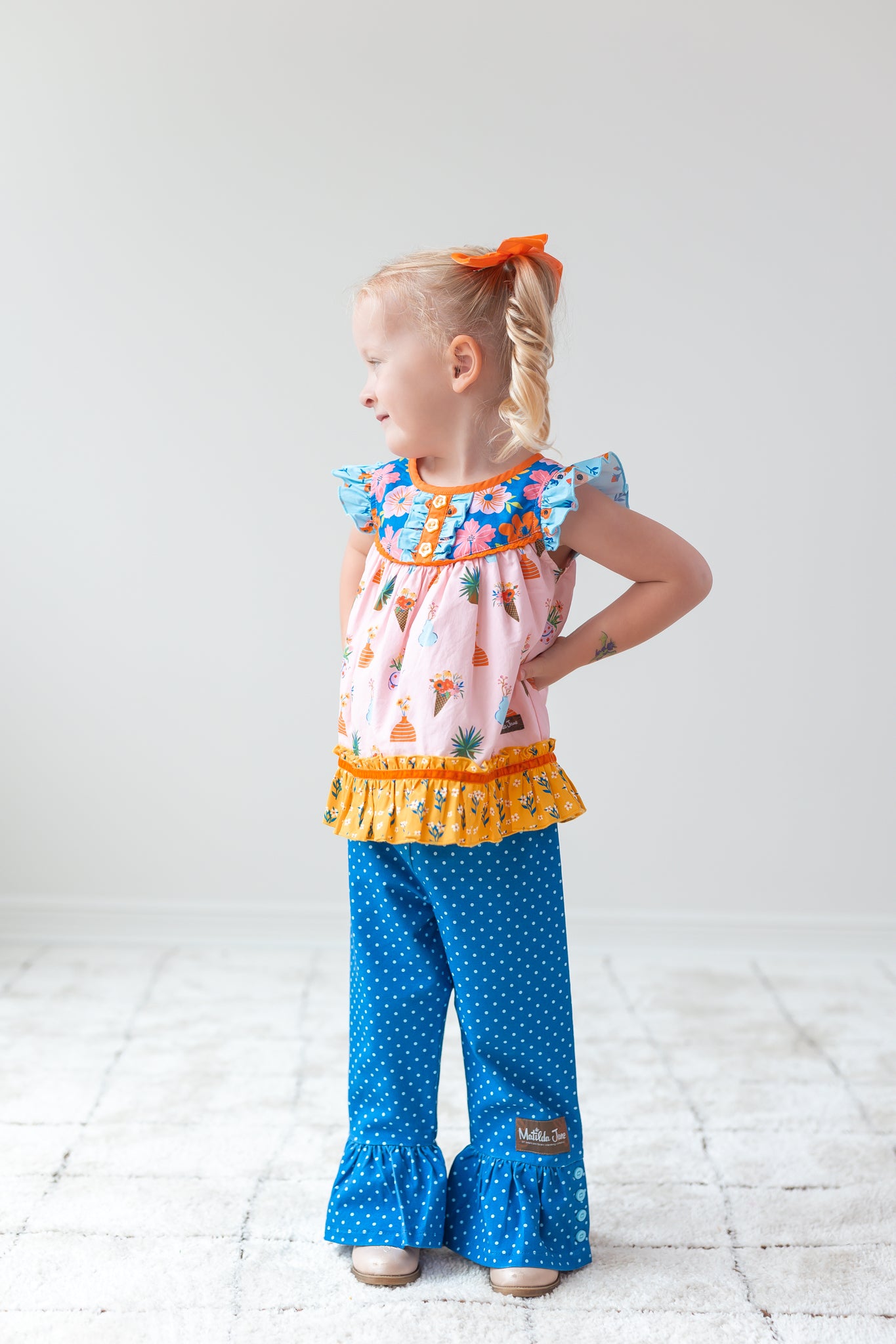 Blue In Bloom Big Ruffles