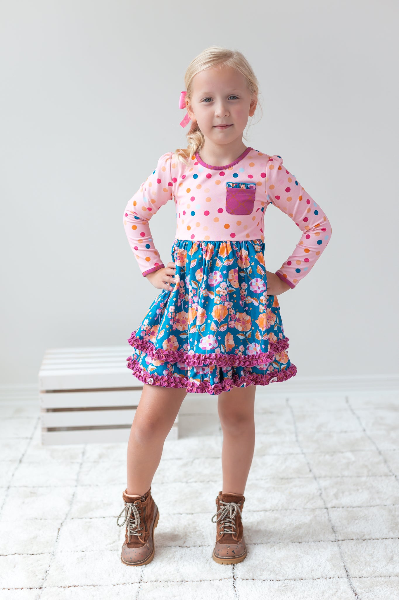 Plum Pie Dreams Ruffle Dress (Pre-Order)