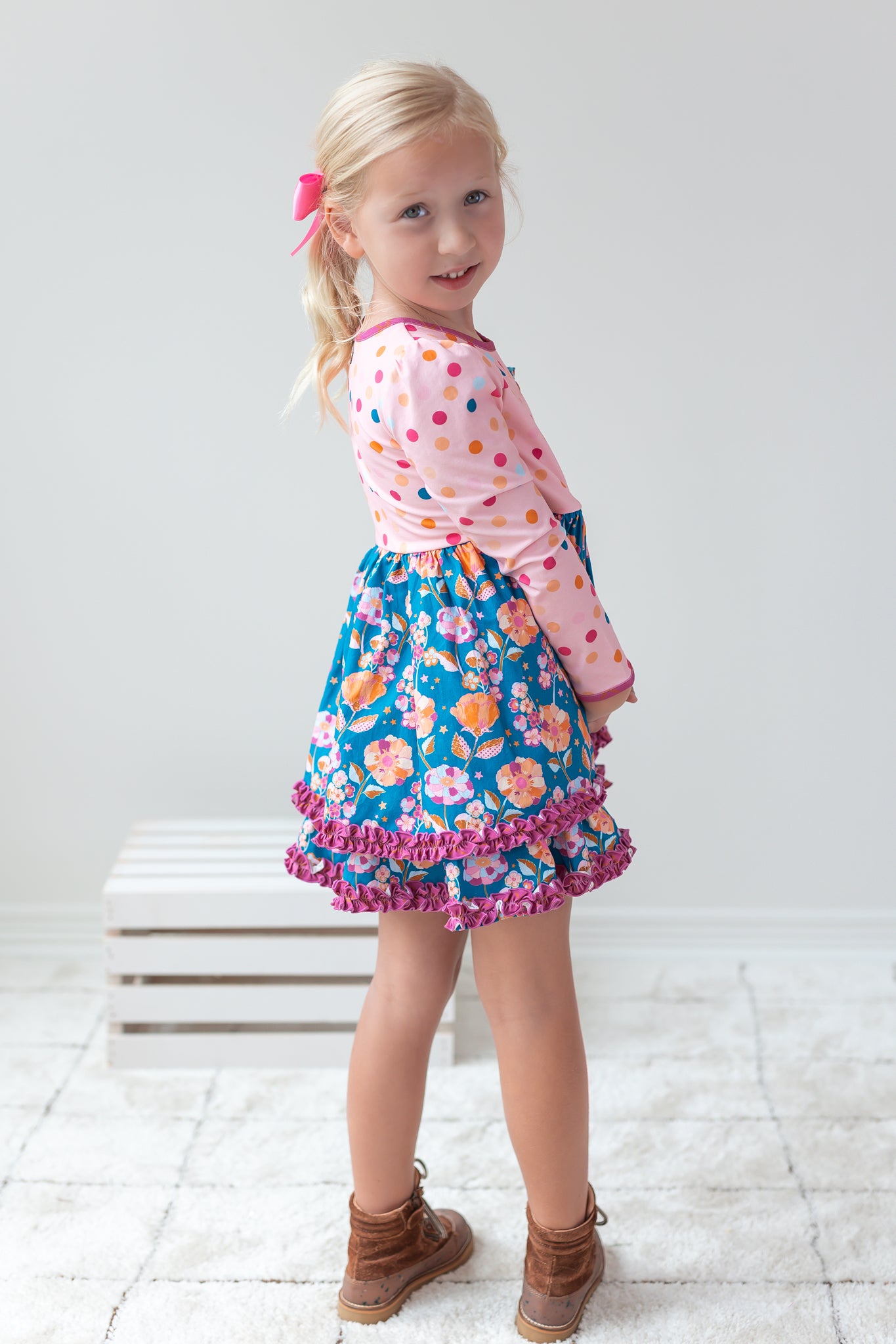Plum Pie Dreams Ruffle Dress (Pre-Order)