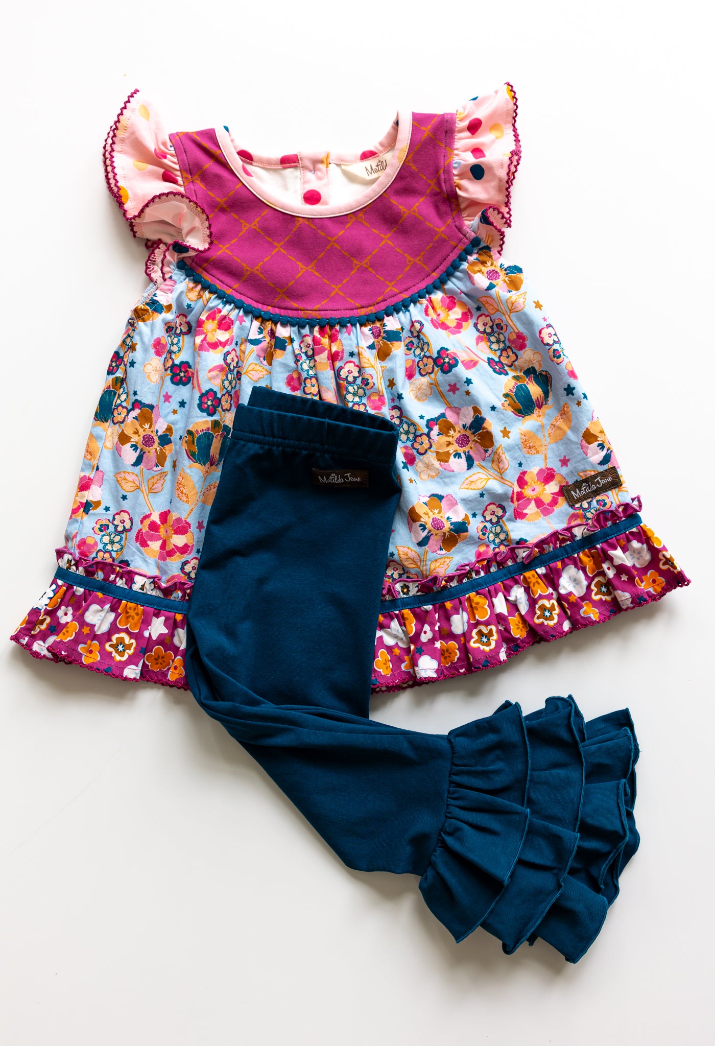 Blueberry Cloud Pop Benny Leggings (Pre-Order)