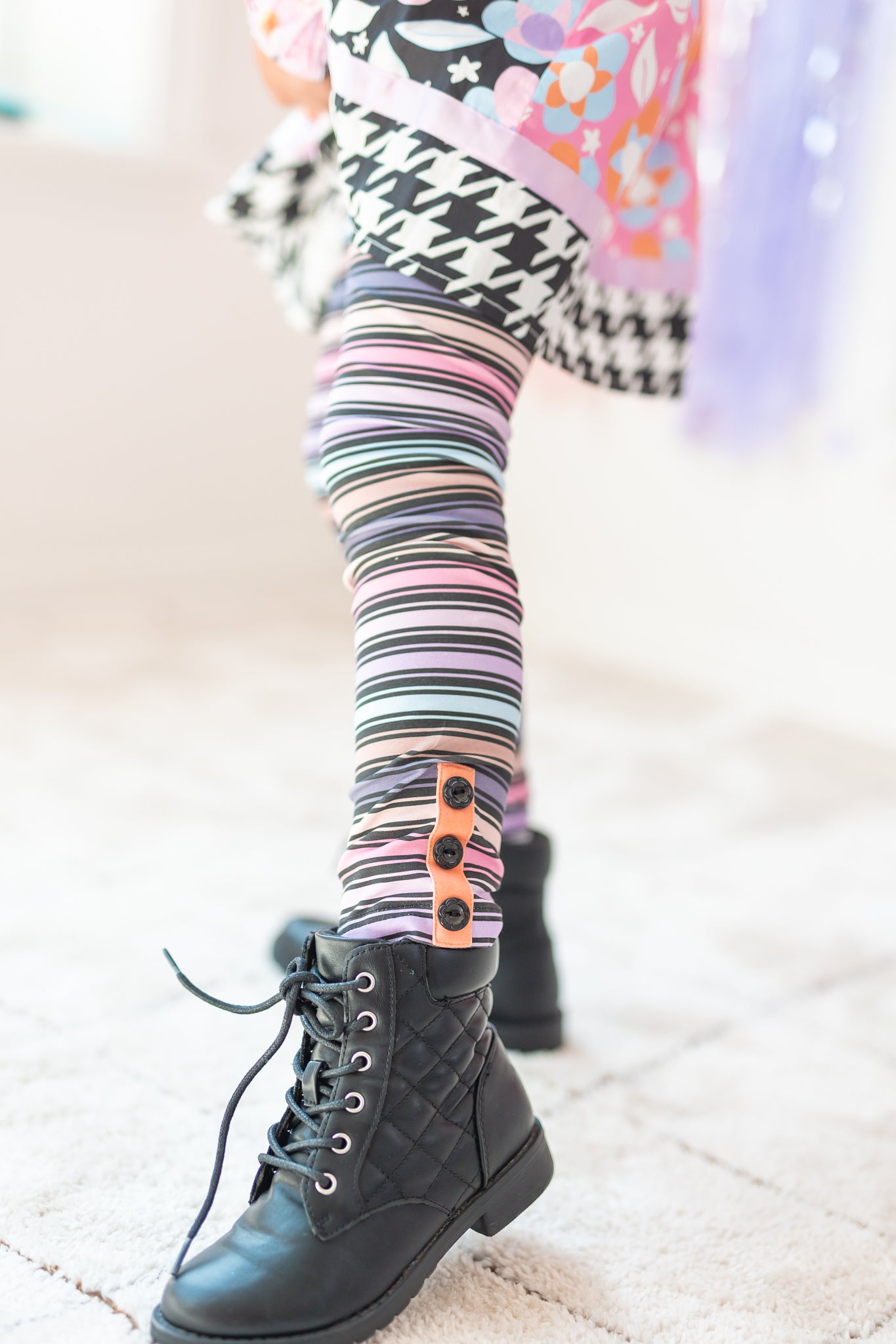 Witchy Candy Stripe Leggings (Pre-Order)