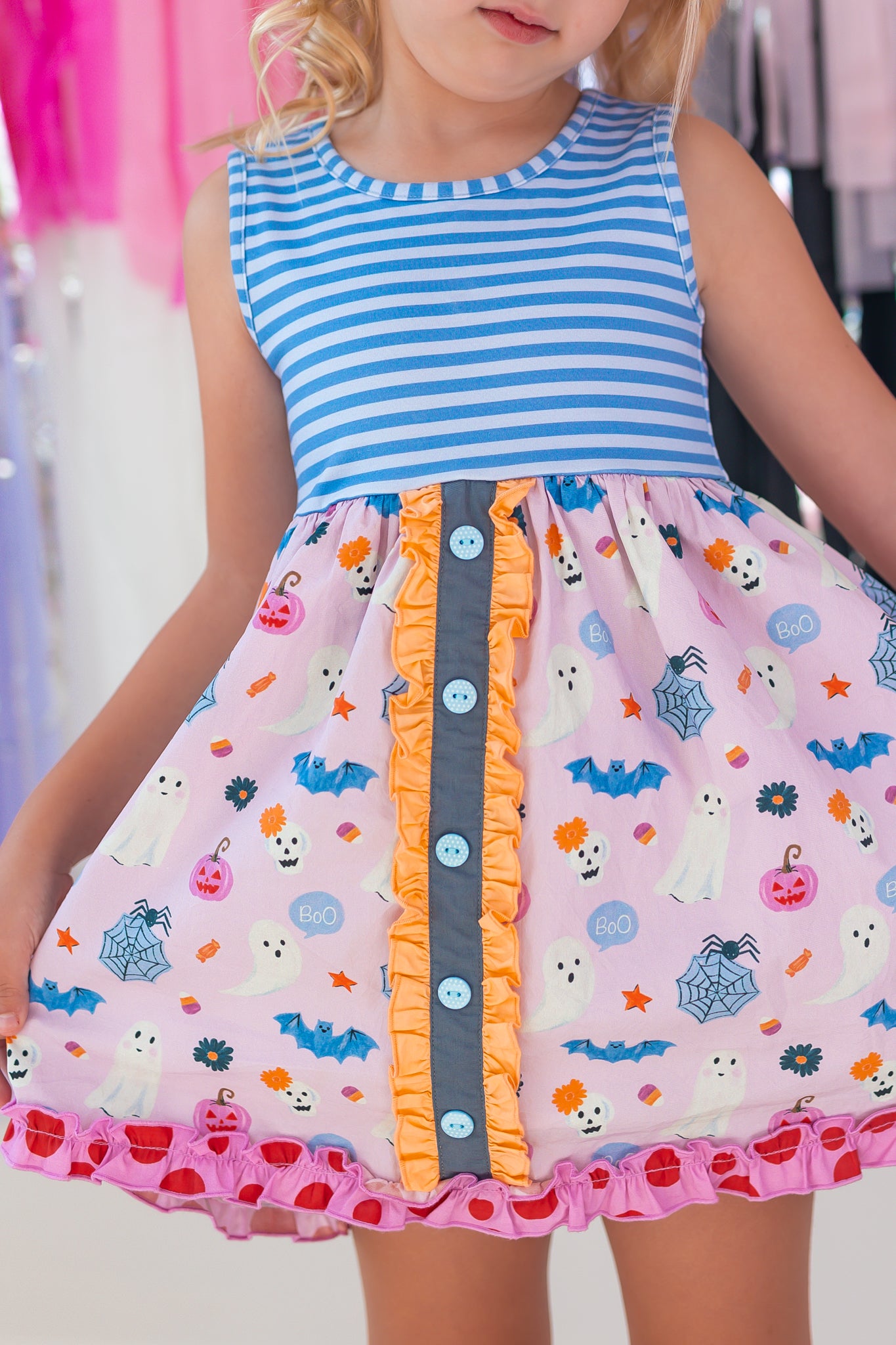 Enchanted Boo Bash Button Dress (Pre-Order)
