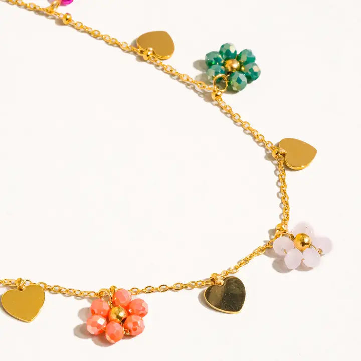 Golden Garden Charm Necklace