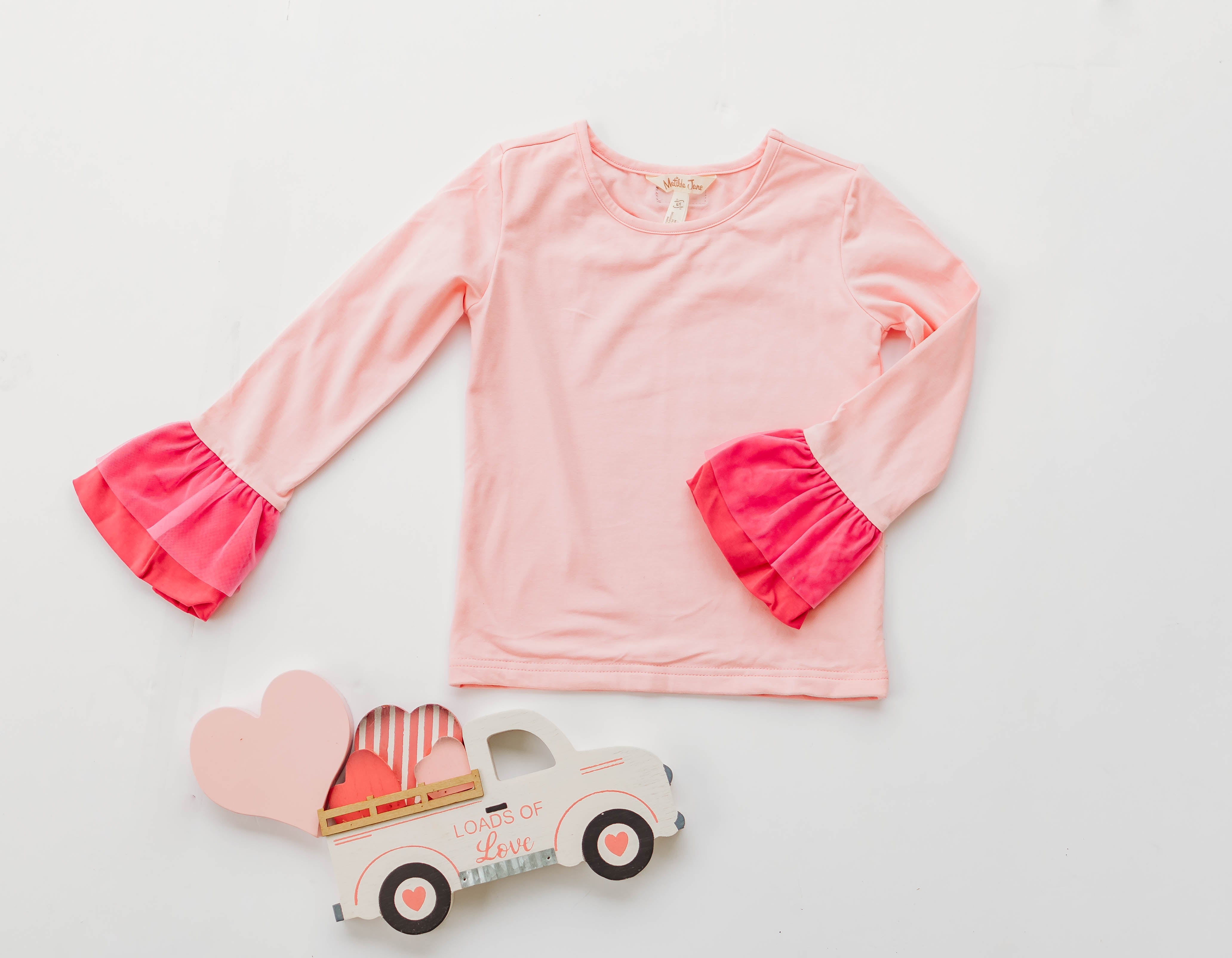Pink Me, I'm Yours Ruffle Tee