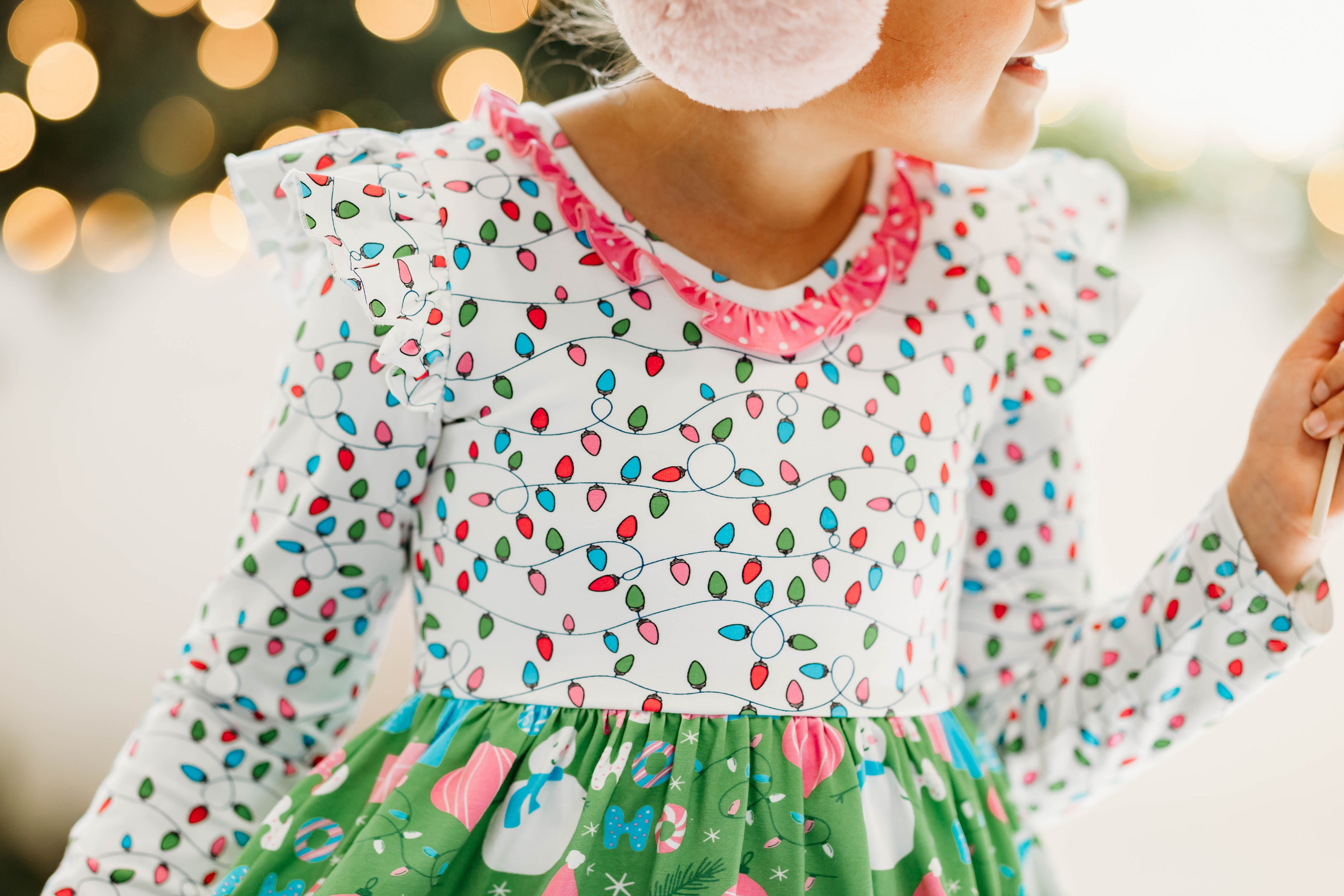 Twinkle & Tinsel Ruffle Dress