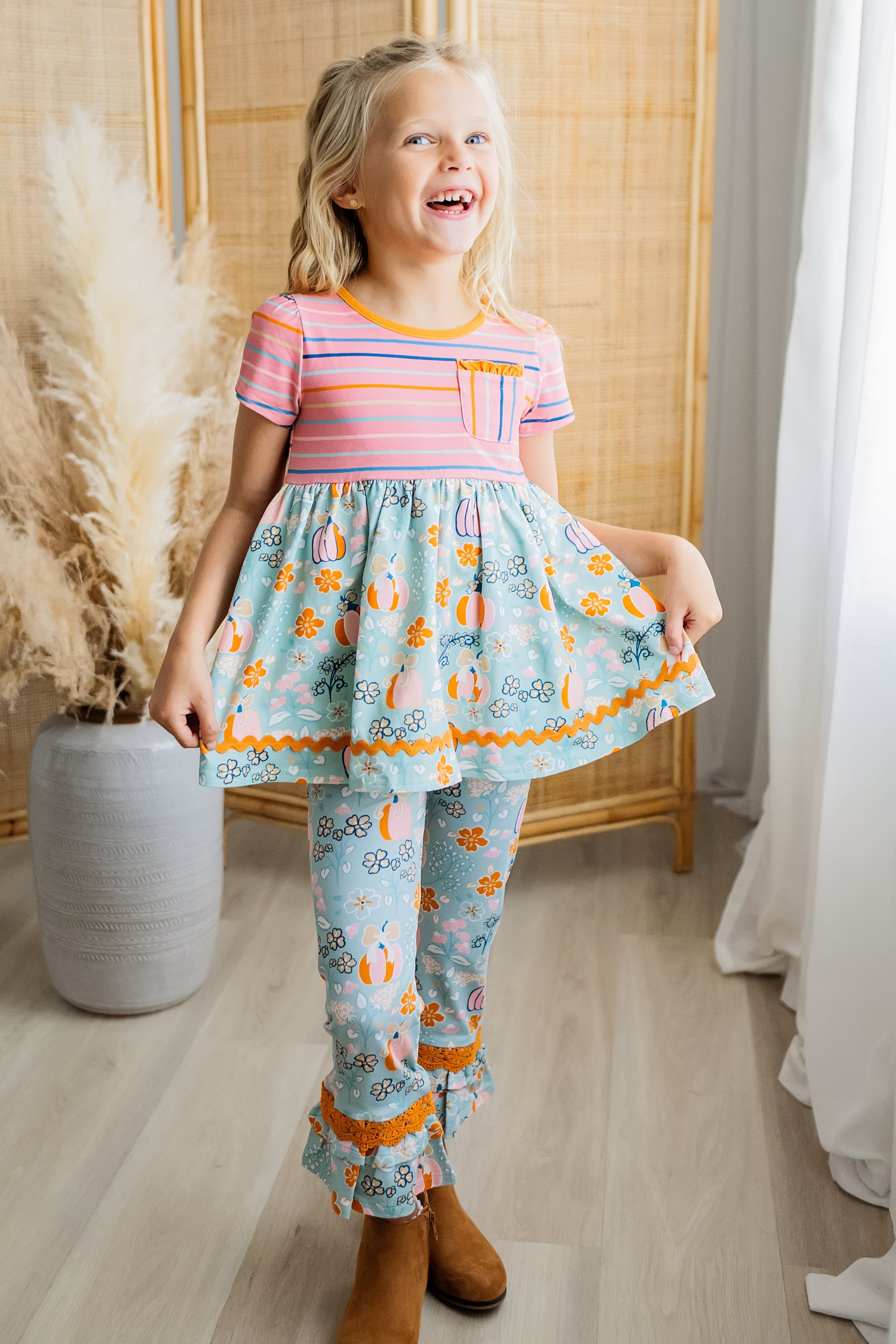 Pumpkin Pie Darling Big Ruffles