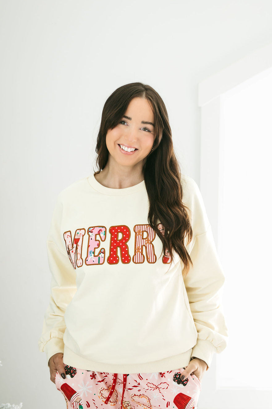 Women's Sweater | Merry Applique (Pre-Order)