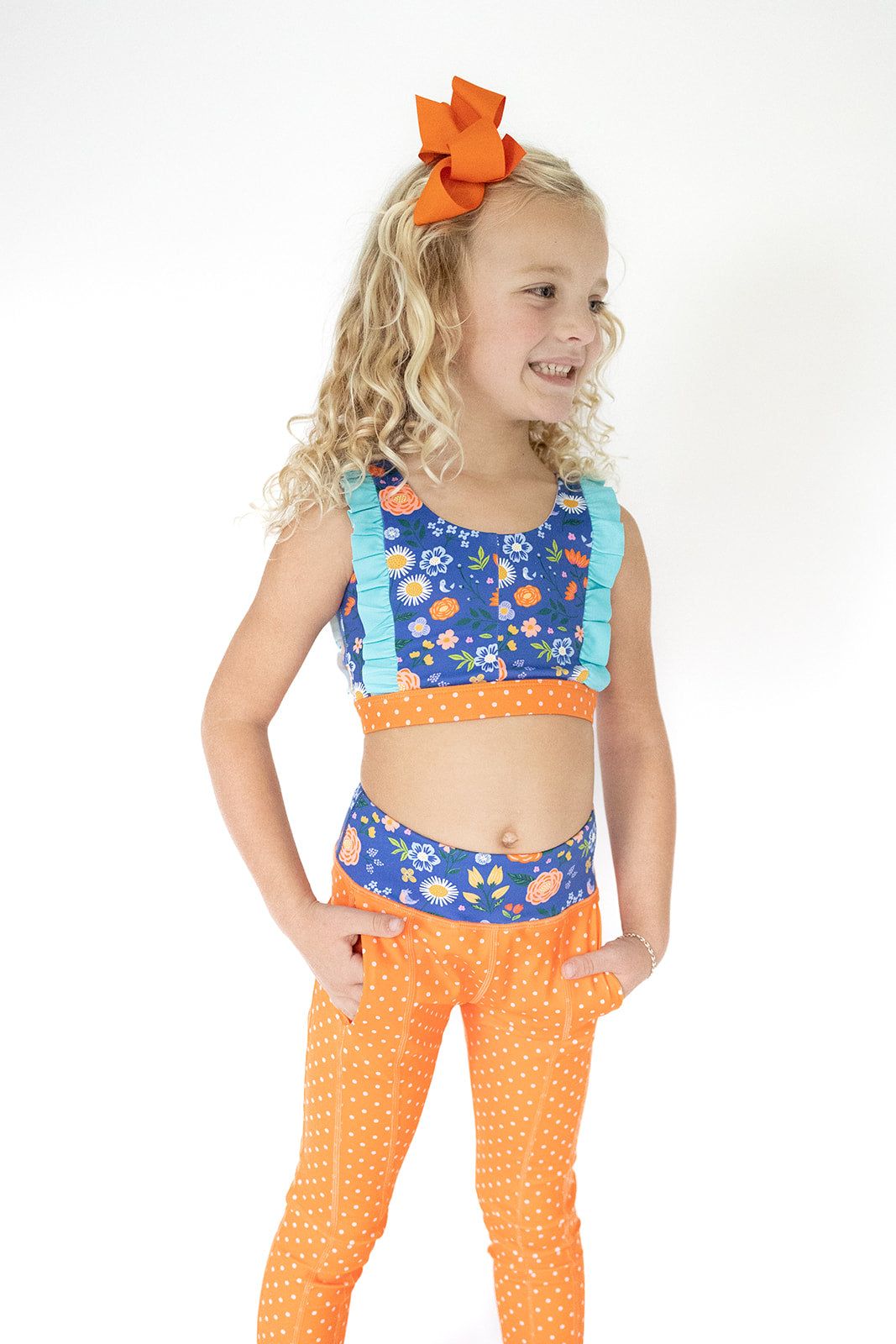 Sunlit Sapphire Active Crop Top