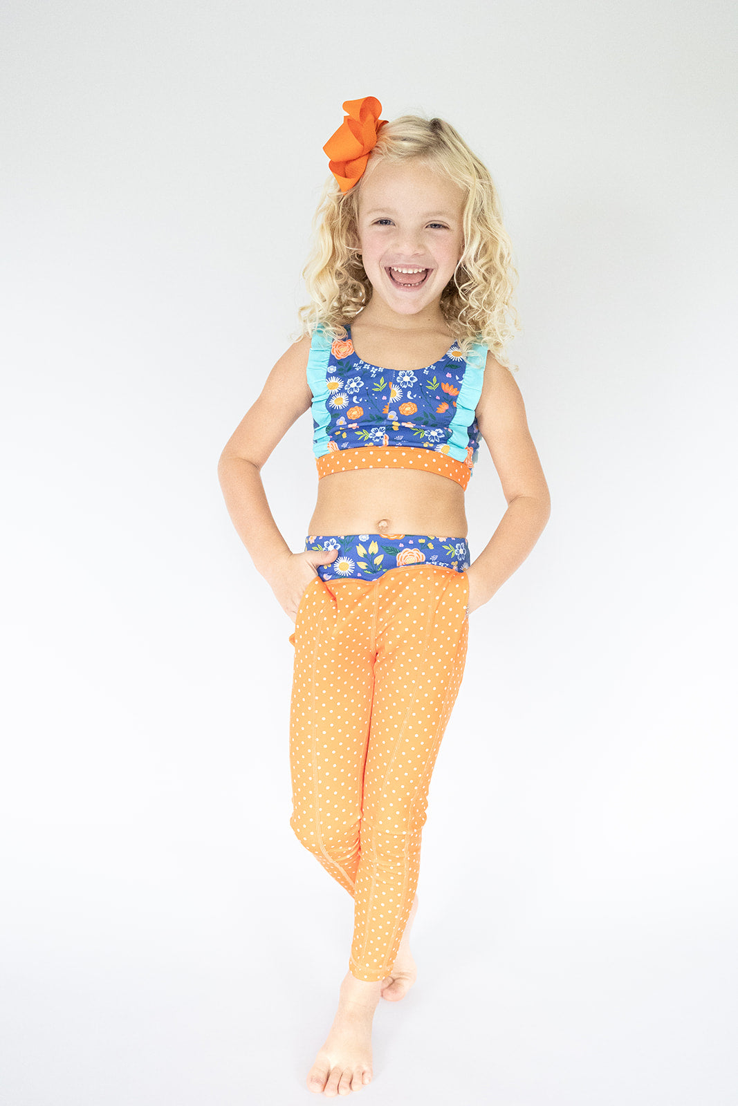 Sunlit Sapphire Active Crop Top