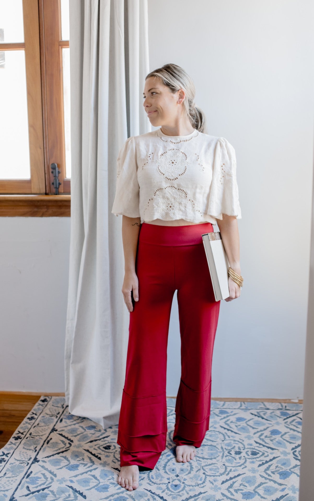 Women's Finn Pants | Merry In Cranberry