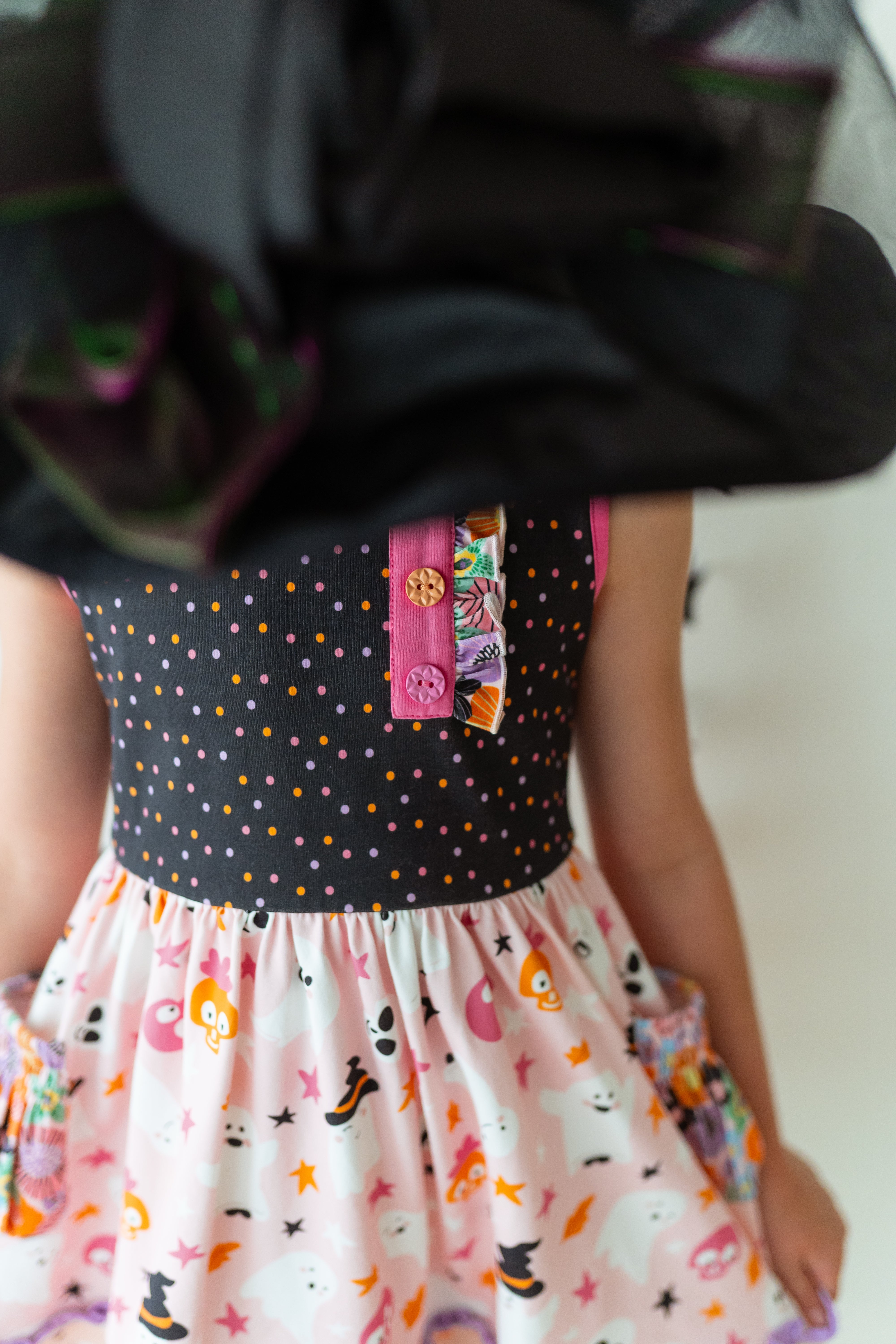 Boogie Woogie Monsters Button Dress