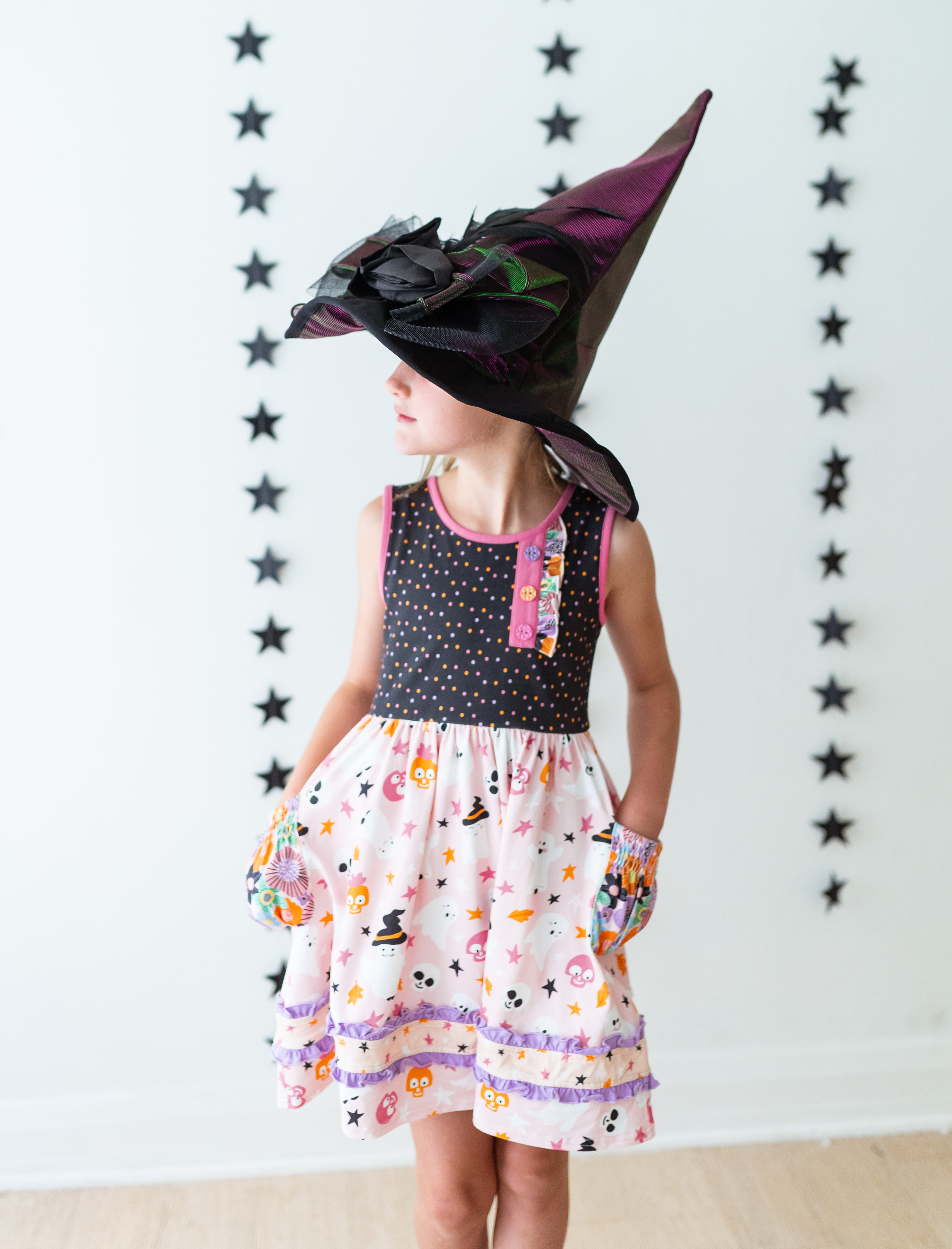 Boogie Woogie Monsters Button Dress