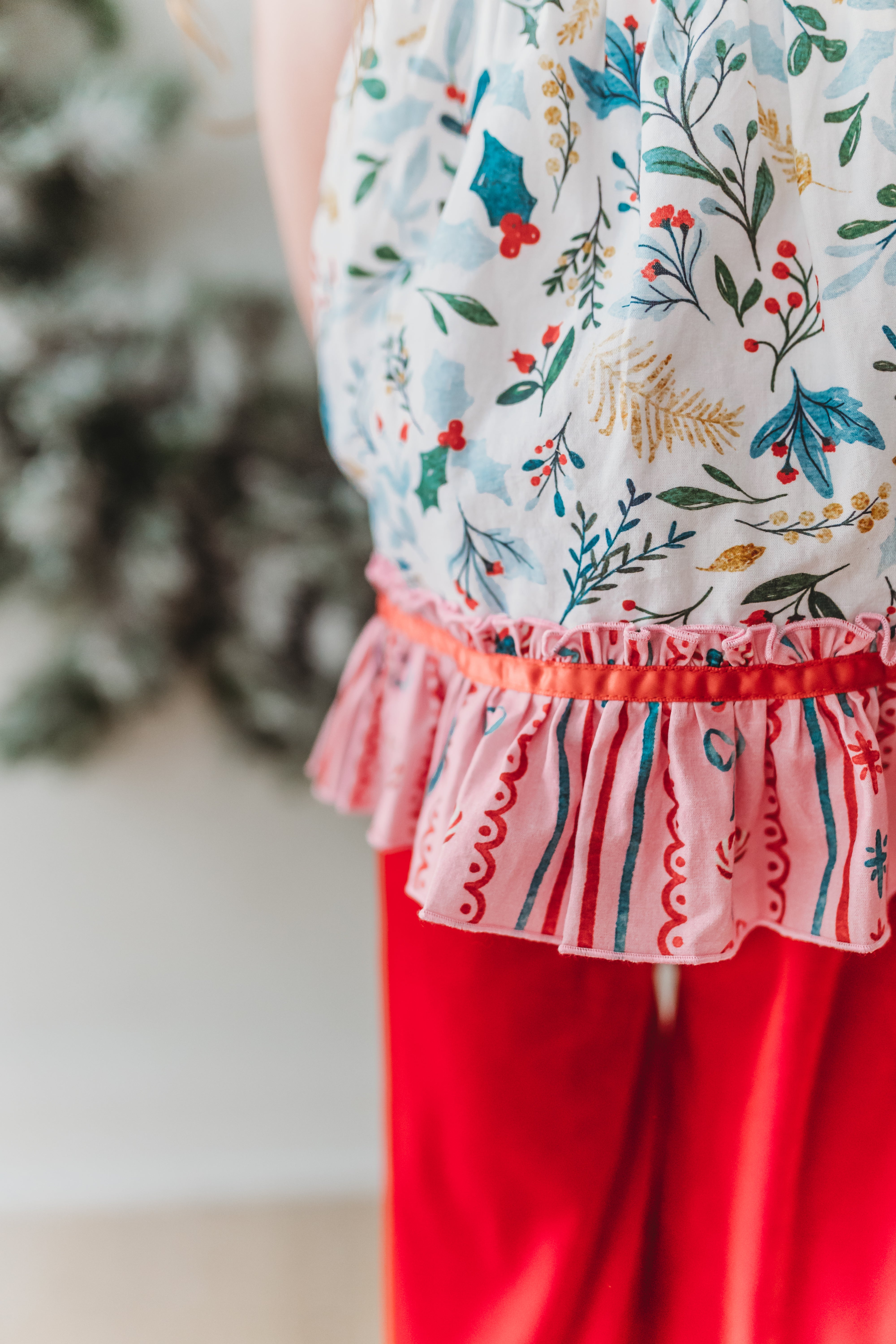 Mistletoe Magic Ruffle Tunic