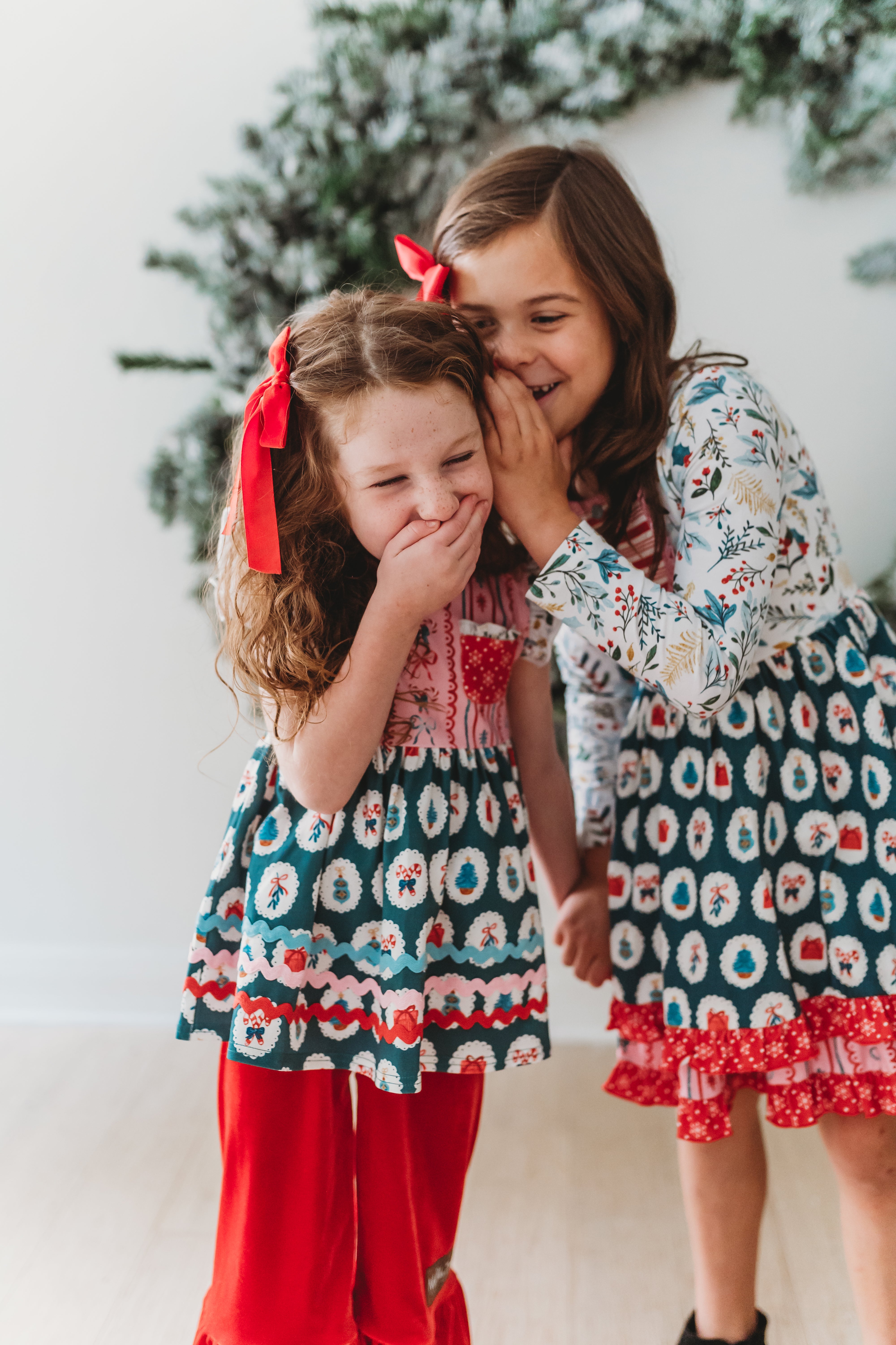 Ruby Reindeer Velvet Big Ruffles