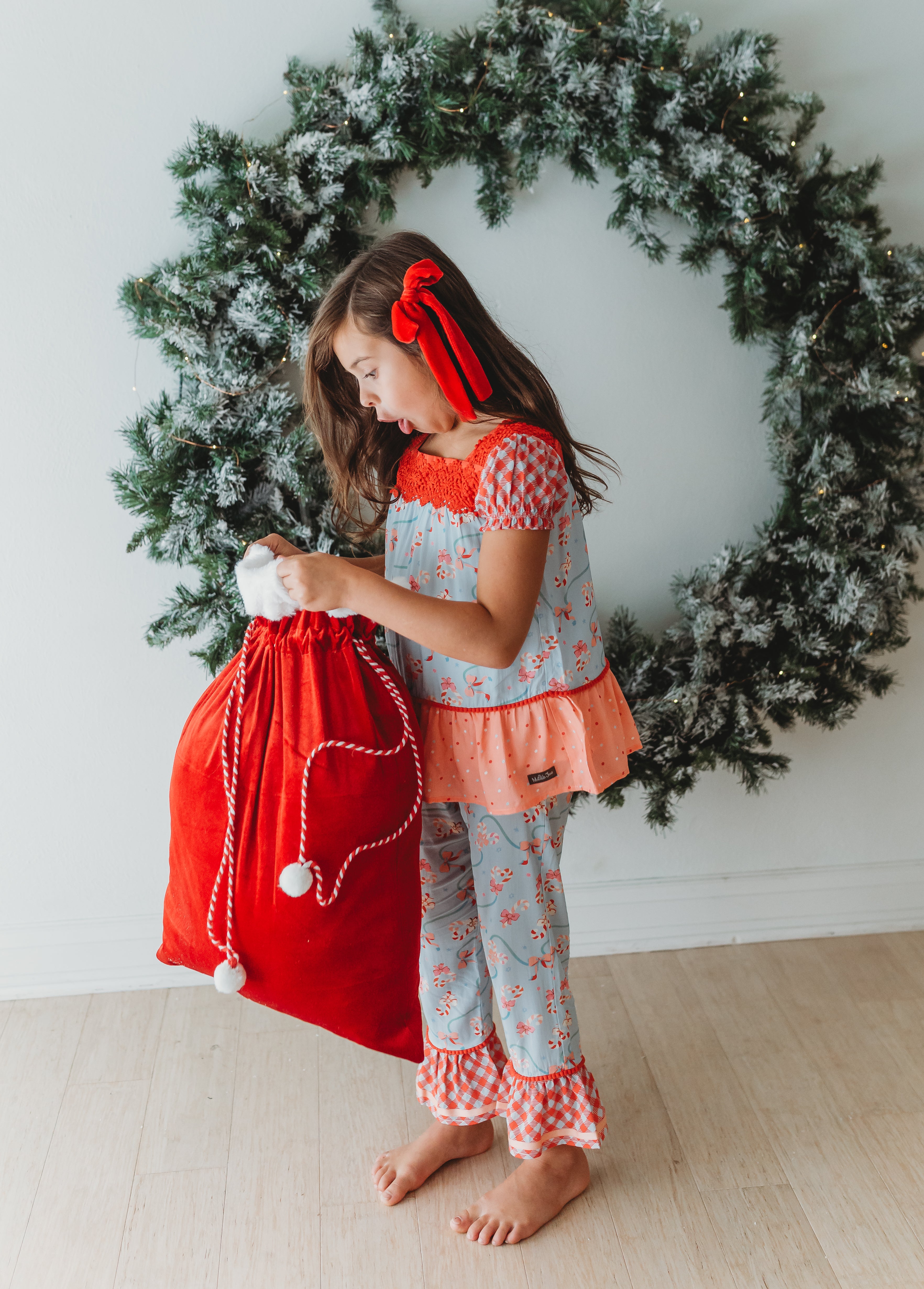Candy Cane Lane Ruffle Lounge (Pre-Order)