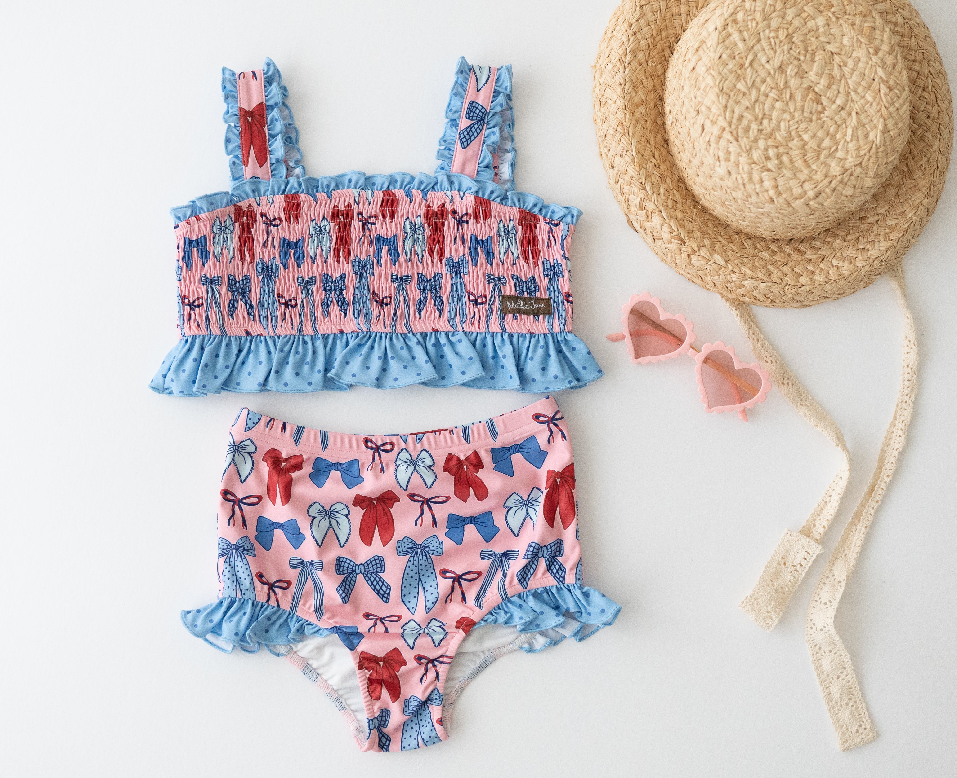 Smocked Swimsuit | Stars & Splashes
