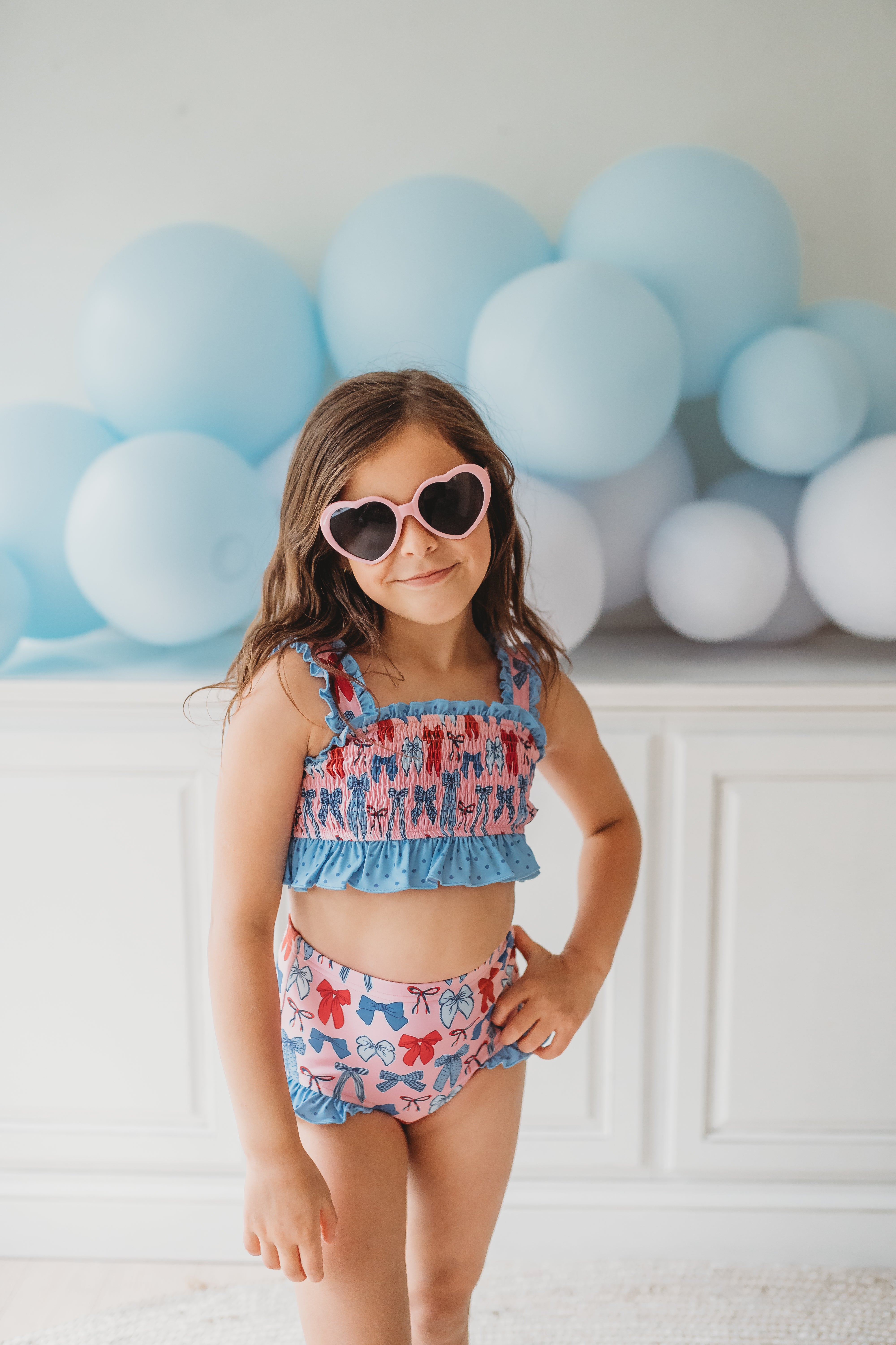 Smocked Swimsuit | Stars & Splashes