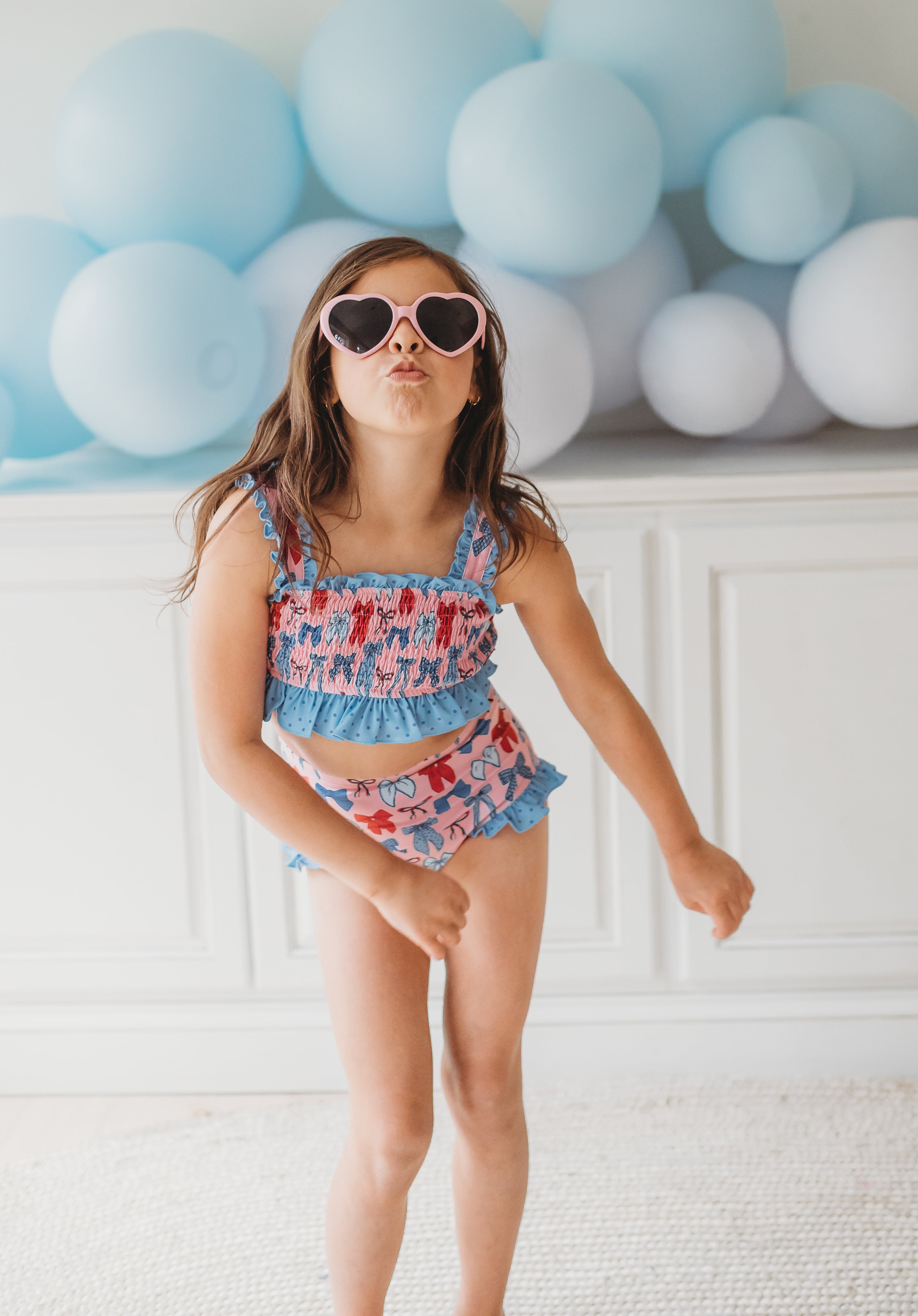 Smocked Swimsuit | Stars & Splashes