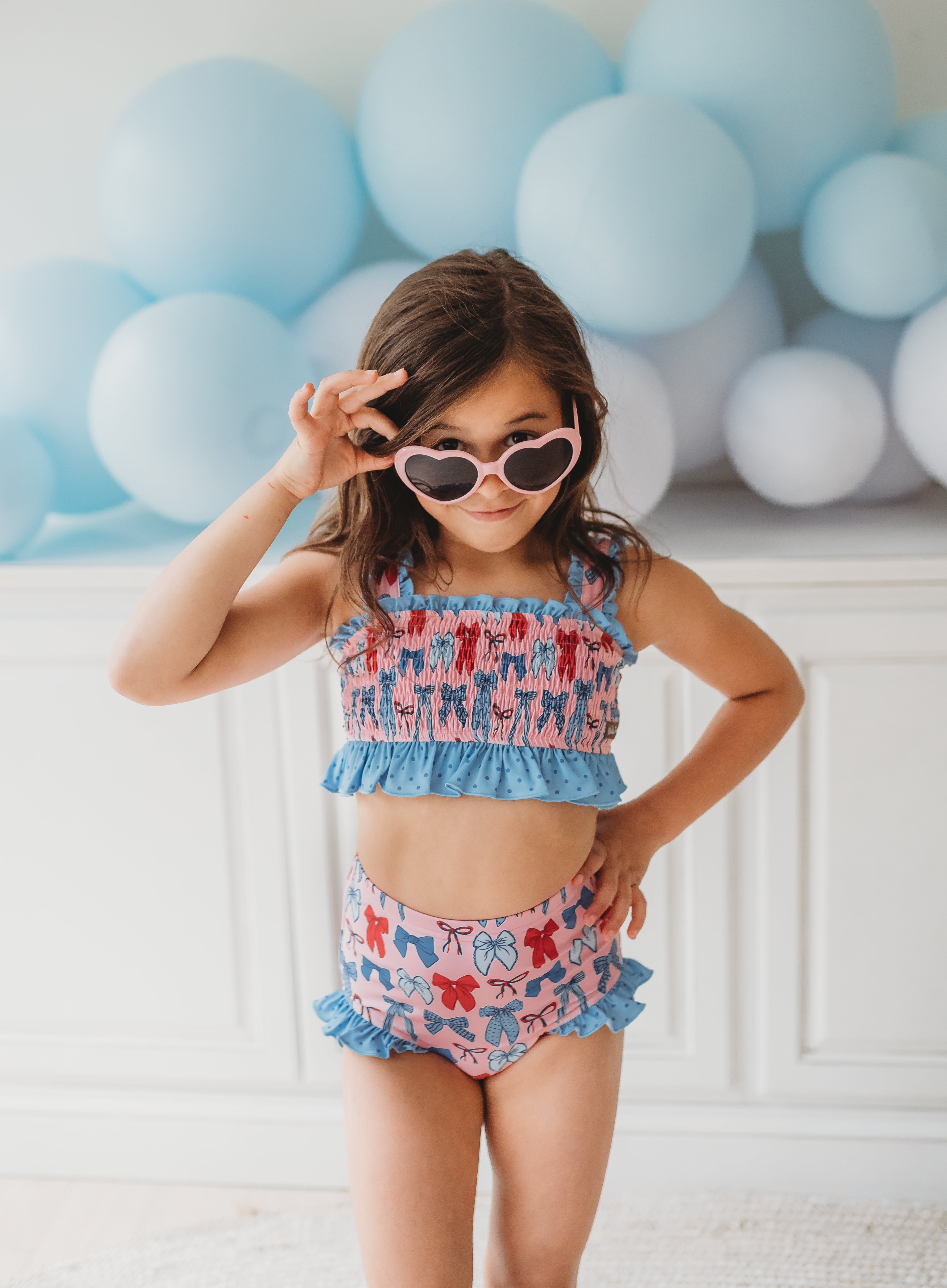 Smocked Swimsuit | Stars & Splashes