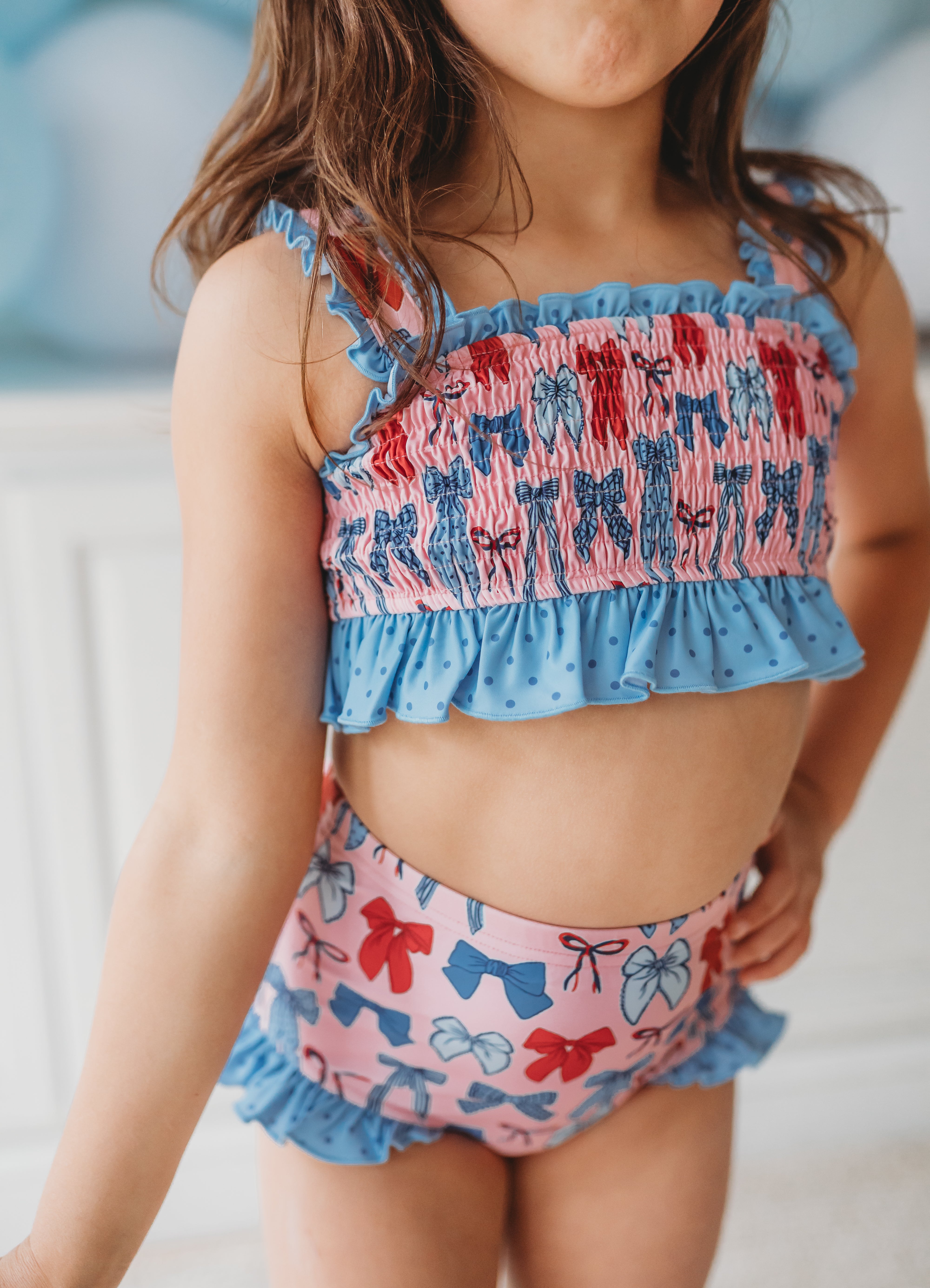 Smocked Swimsuit | Stars & Splashes