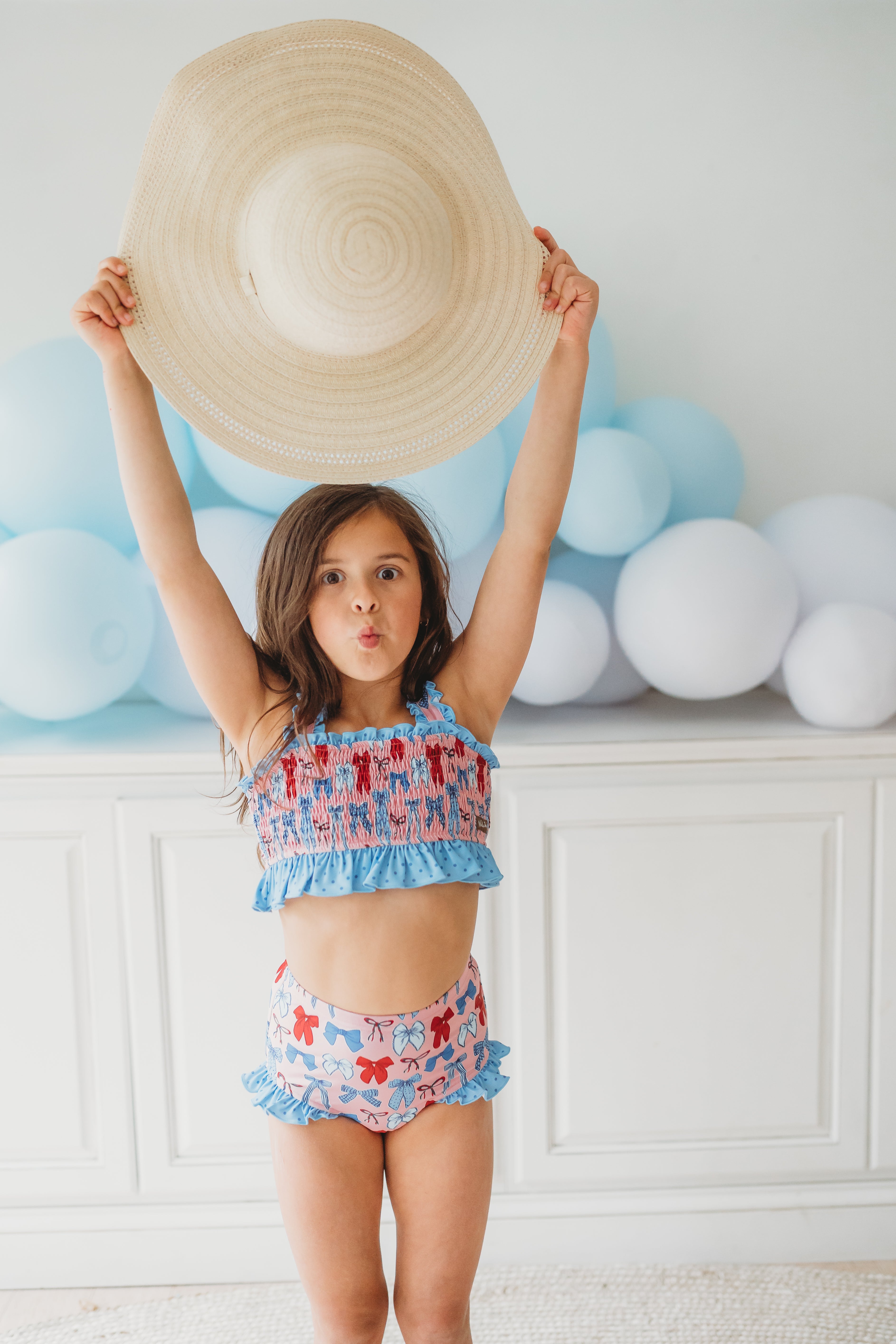 Smocked Swimsuit | Stars & Splashes