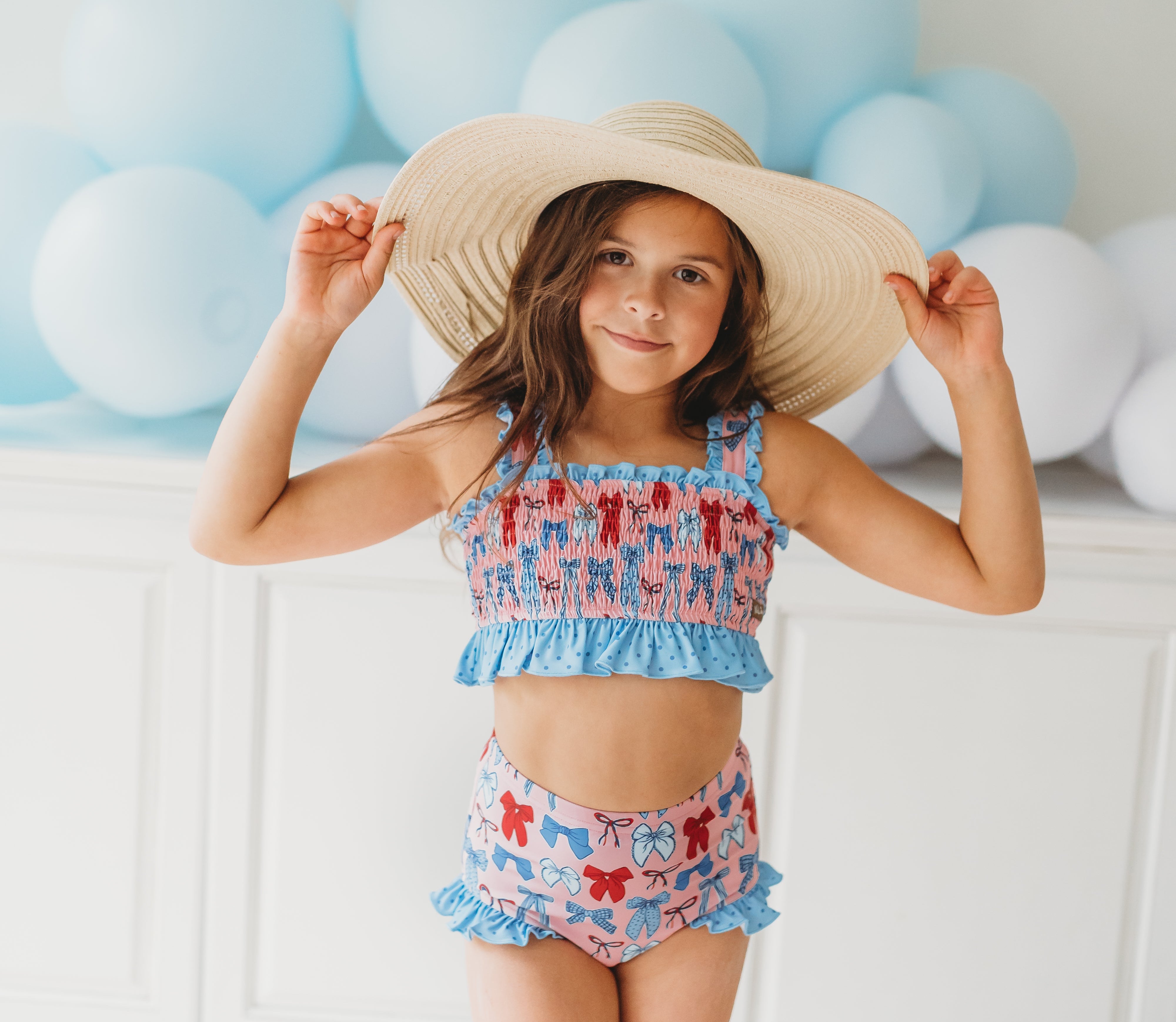 Smocked Swimsuit | Stars & Splashes