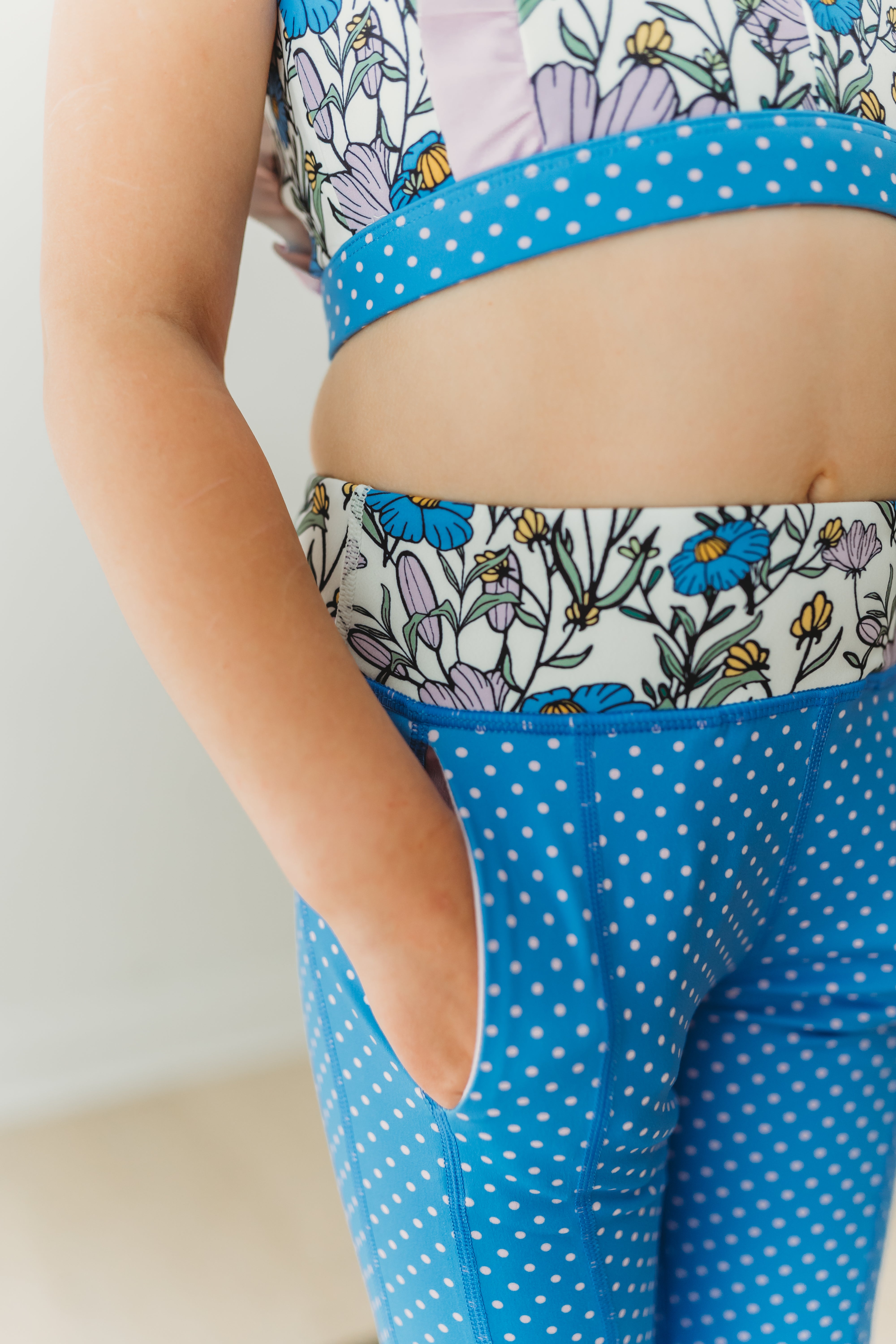 Blueberry Dot Active Leggings (Runs Small)