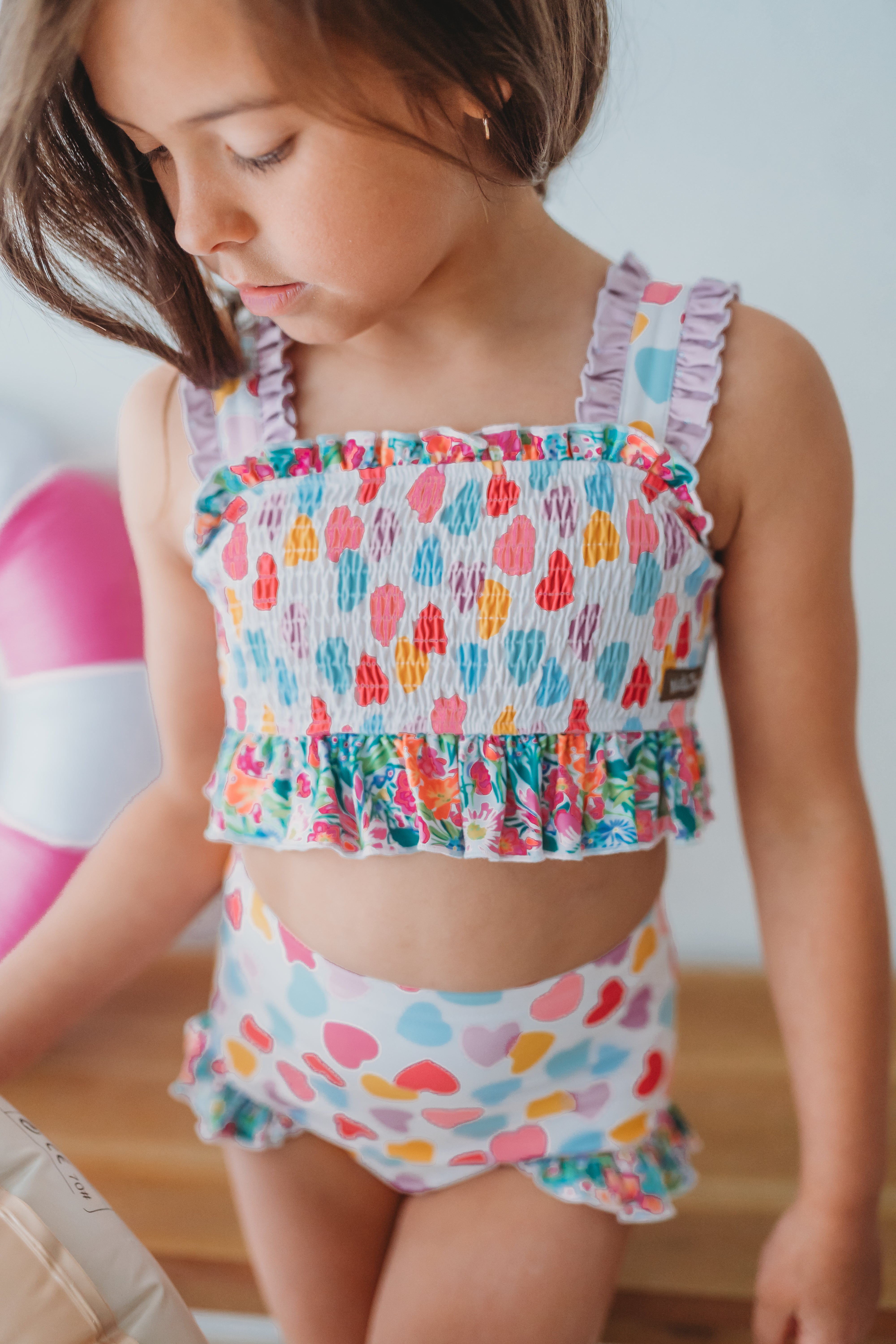 Smocked Swimsuit | Tug At My Heartstrings (Pre-Order)