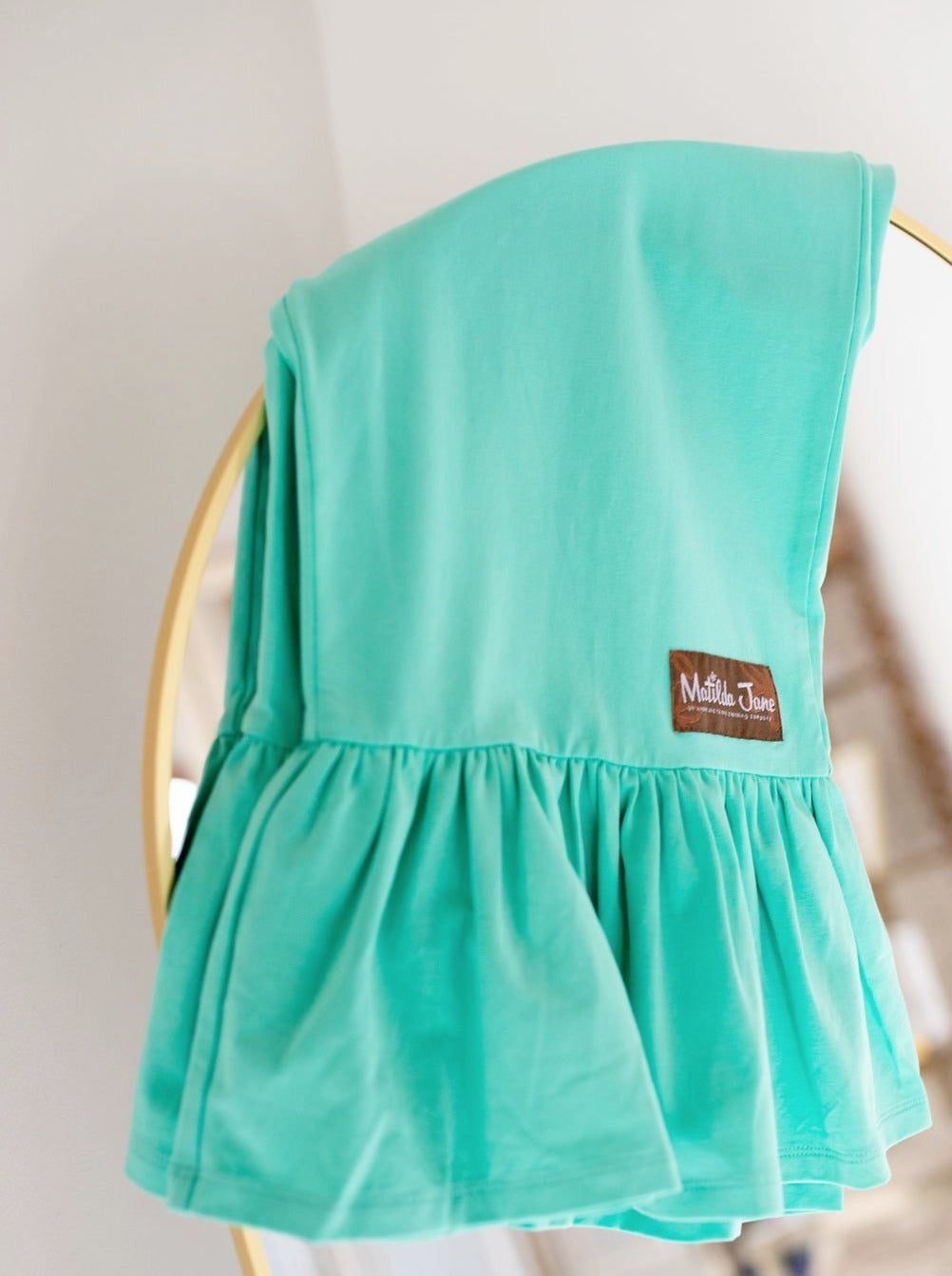 Women's Big Ruffles | Minty Sunshine (Capri Length)