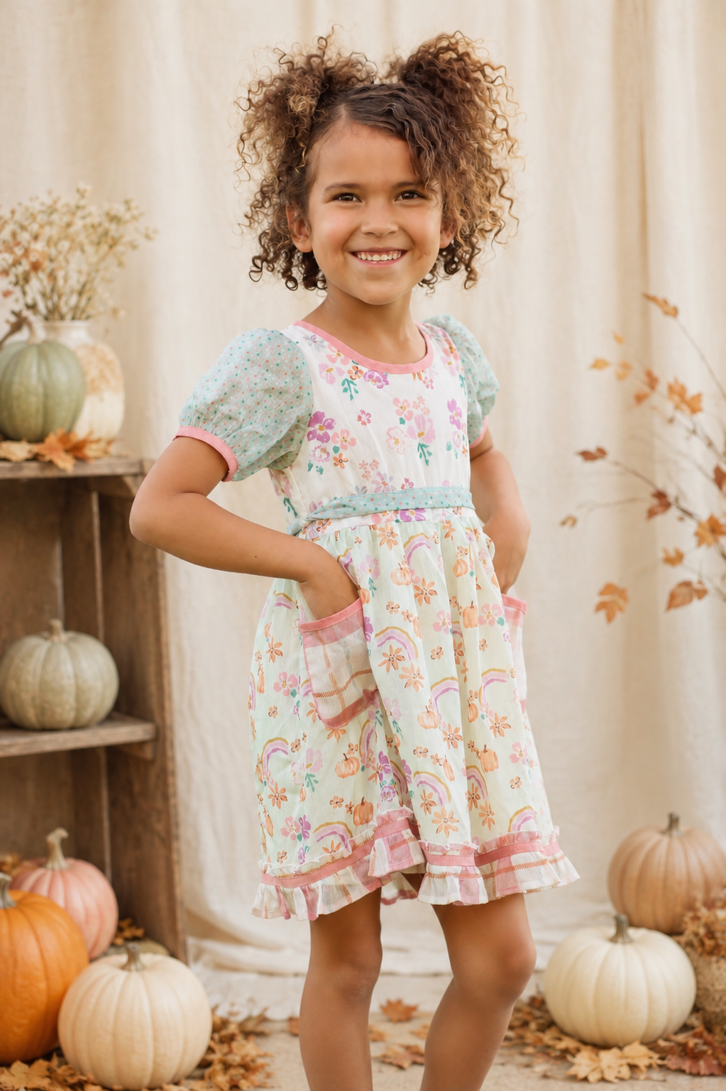 Pumpkin Patch Picnic Shimmer Dress (Pre-Order) – Matilda Jane Clothing