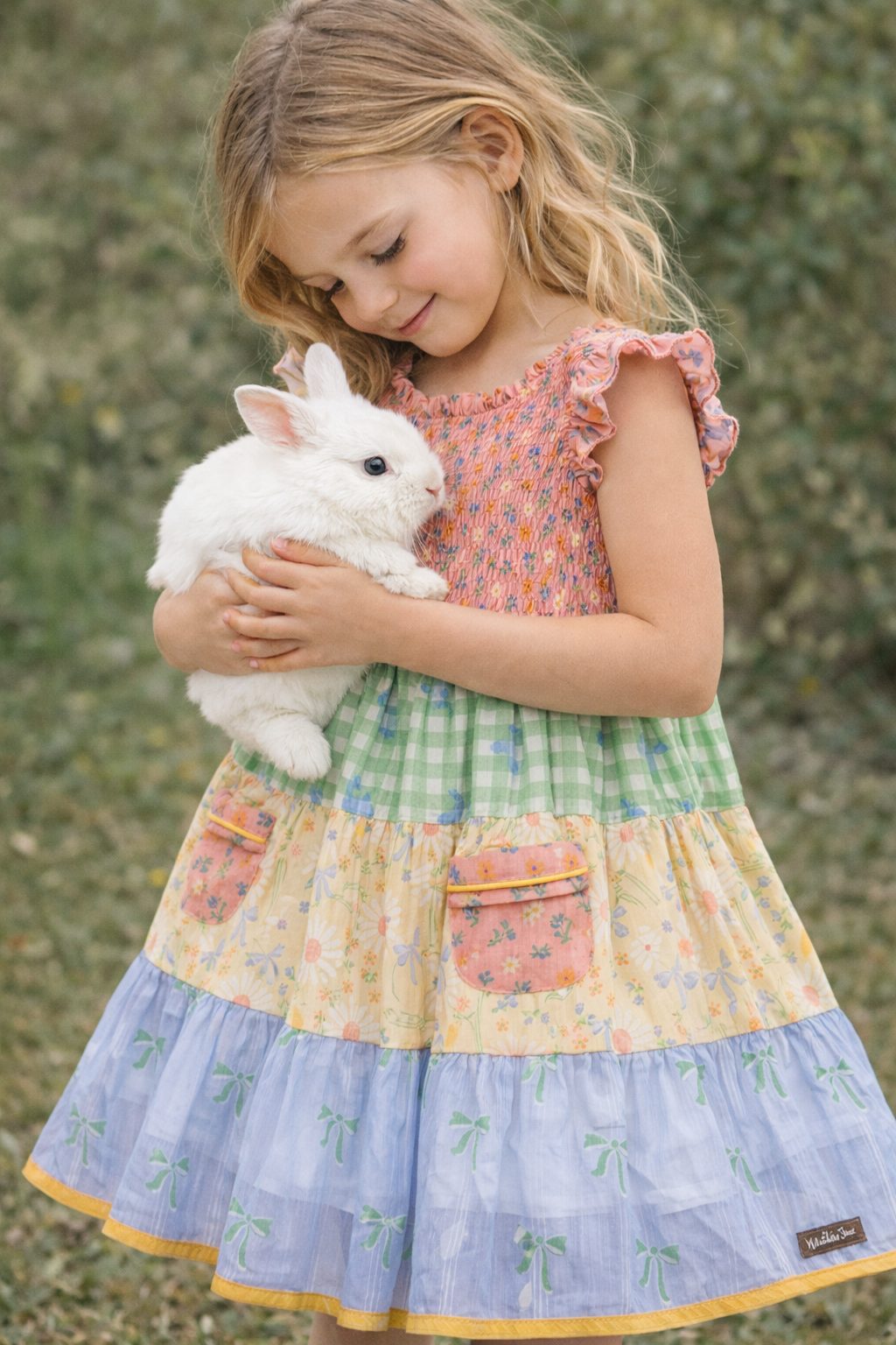 Patchwork Picnic Shimmer Dress (Pre-Order)