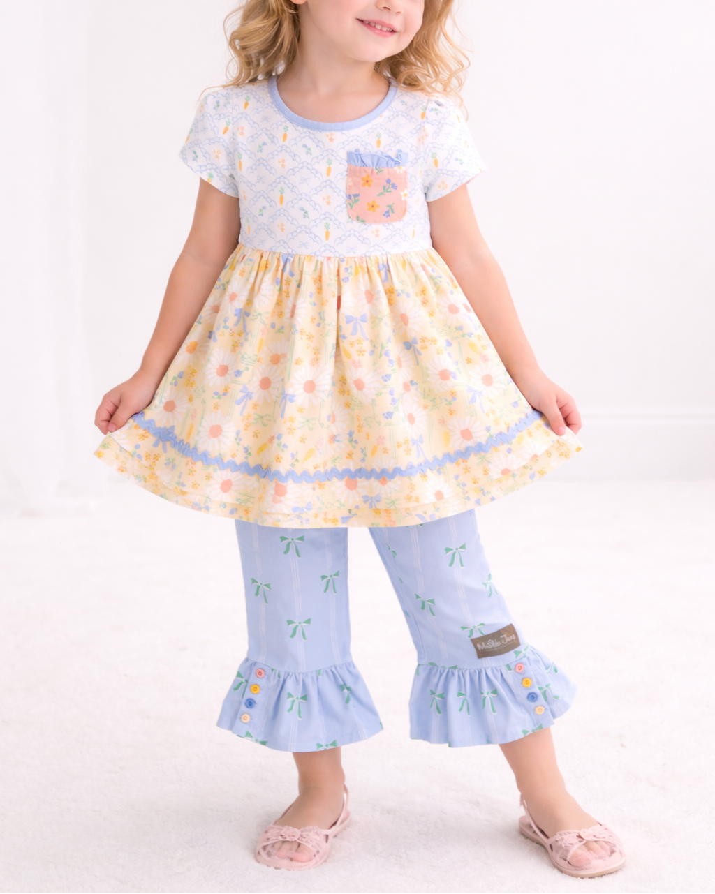 Blue Skies & Buttercups Knit Top