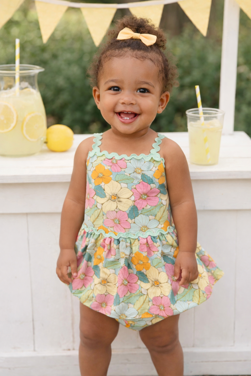 Apolina Cece Bubble Romper 18-24M ロンパース Heirloom Meadow Bubble Romper – Matilda Jane Clothing