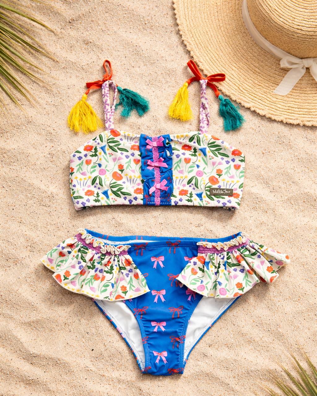 Ruffle Two Piece Swimsuit | Boho Blossom (Pre-Order)