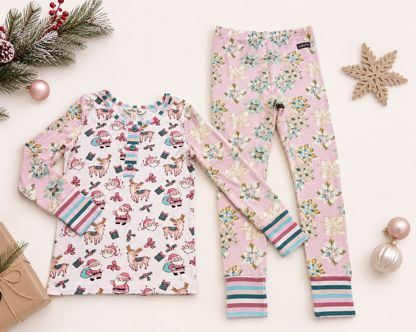 Santa's Sugarplum Fitted Lounge Set