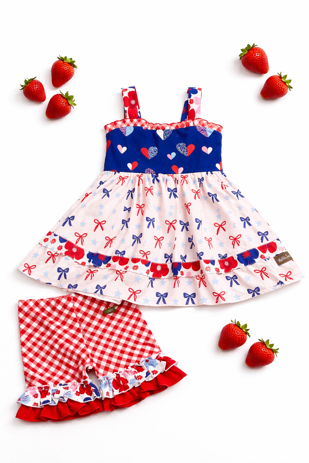 Little Liberty Picnic Ruffle Shorties