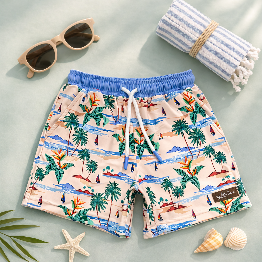 Boys Swim Trunks | Sunshine Surf (Pre-Order)