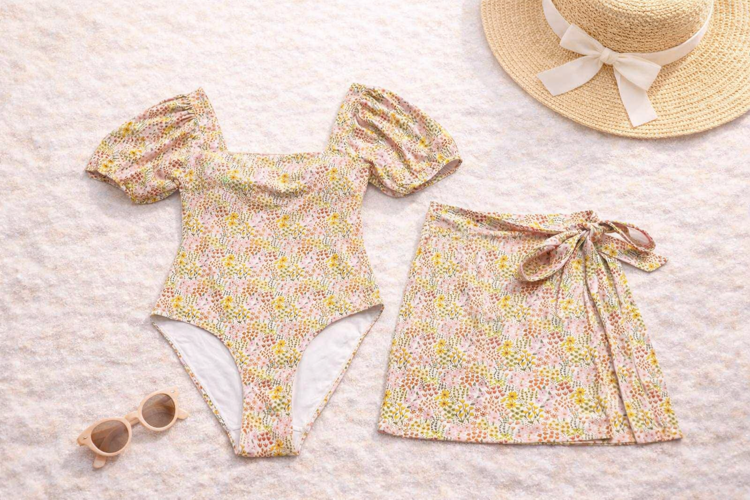 Women's One Piece Swimsuit | Sunlit Meadow (Pre-Order)