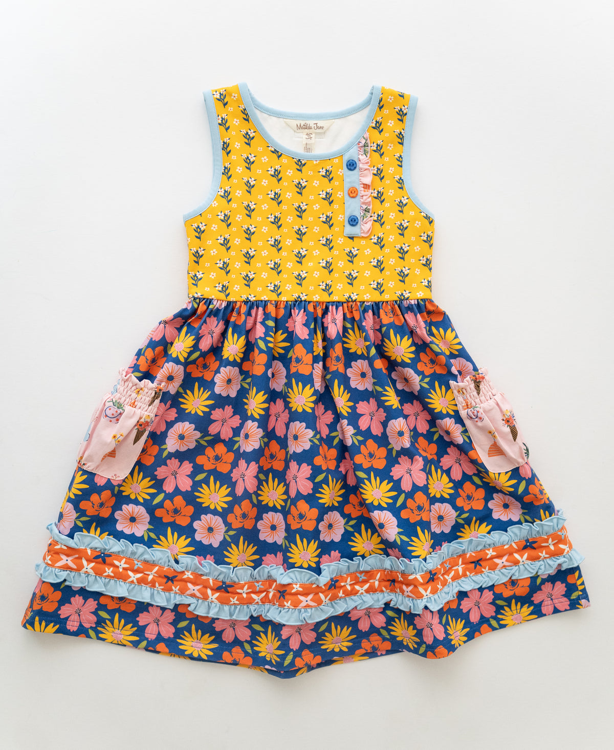 Robe Combinaison Matilda Jane Taille 8 - Occasion Très Bon état, Jaune/beige, Coton