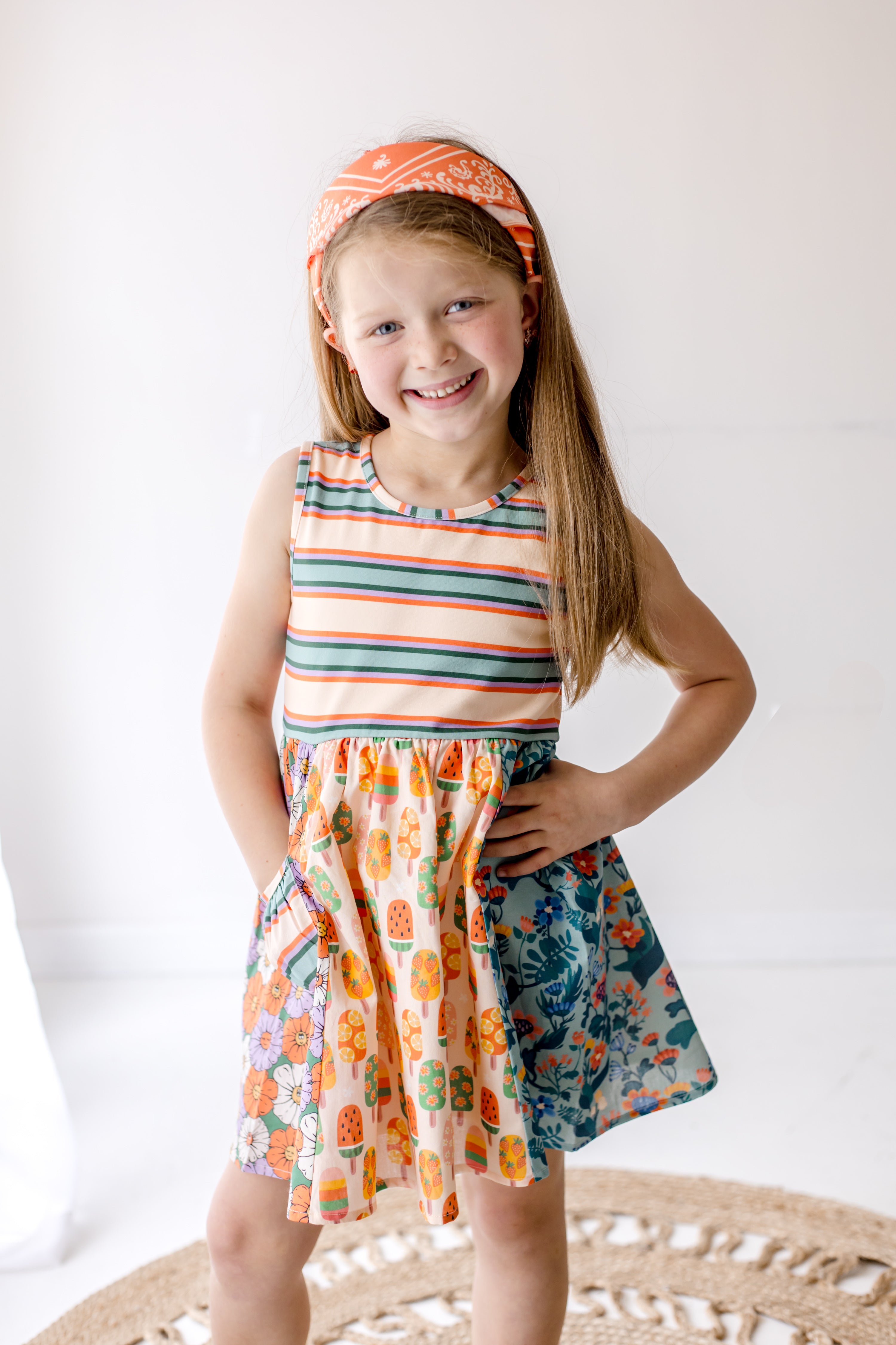 Under The Sun Panel Dress (Pre-Order)