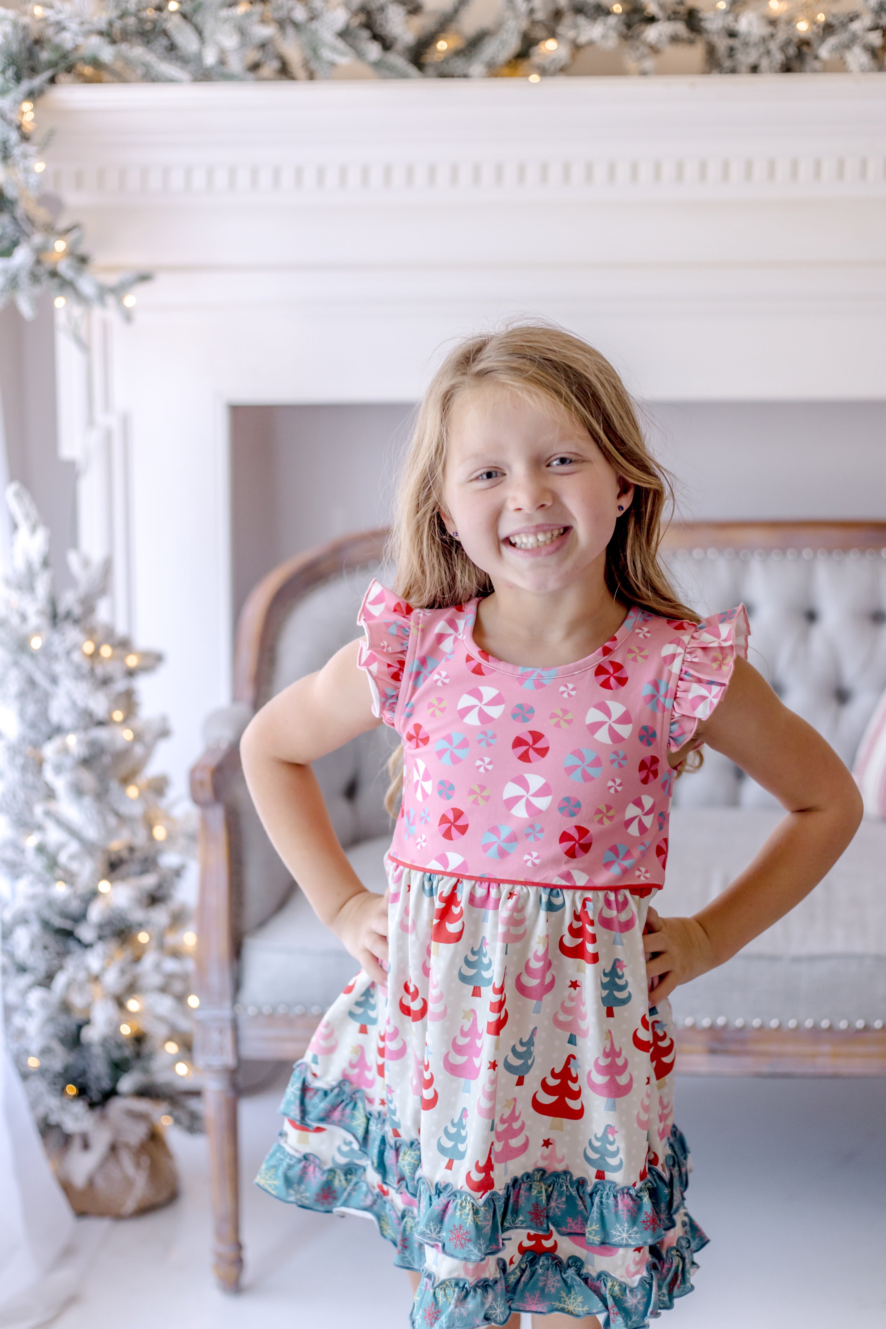 Twinkle Tree Treasures Ruffle Dress