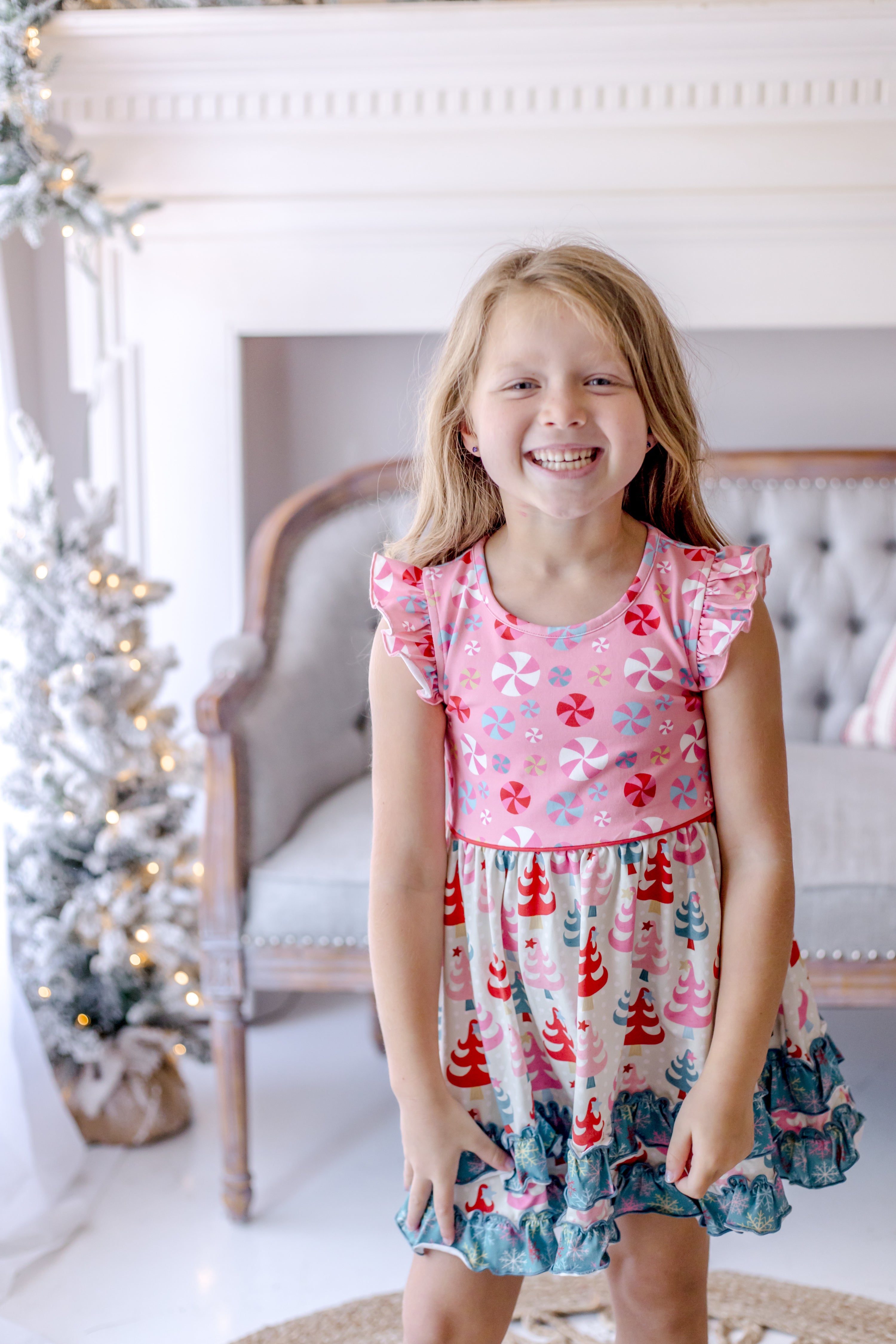Twinkle Tree Treasures Ruffle Dress