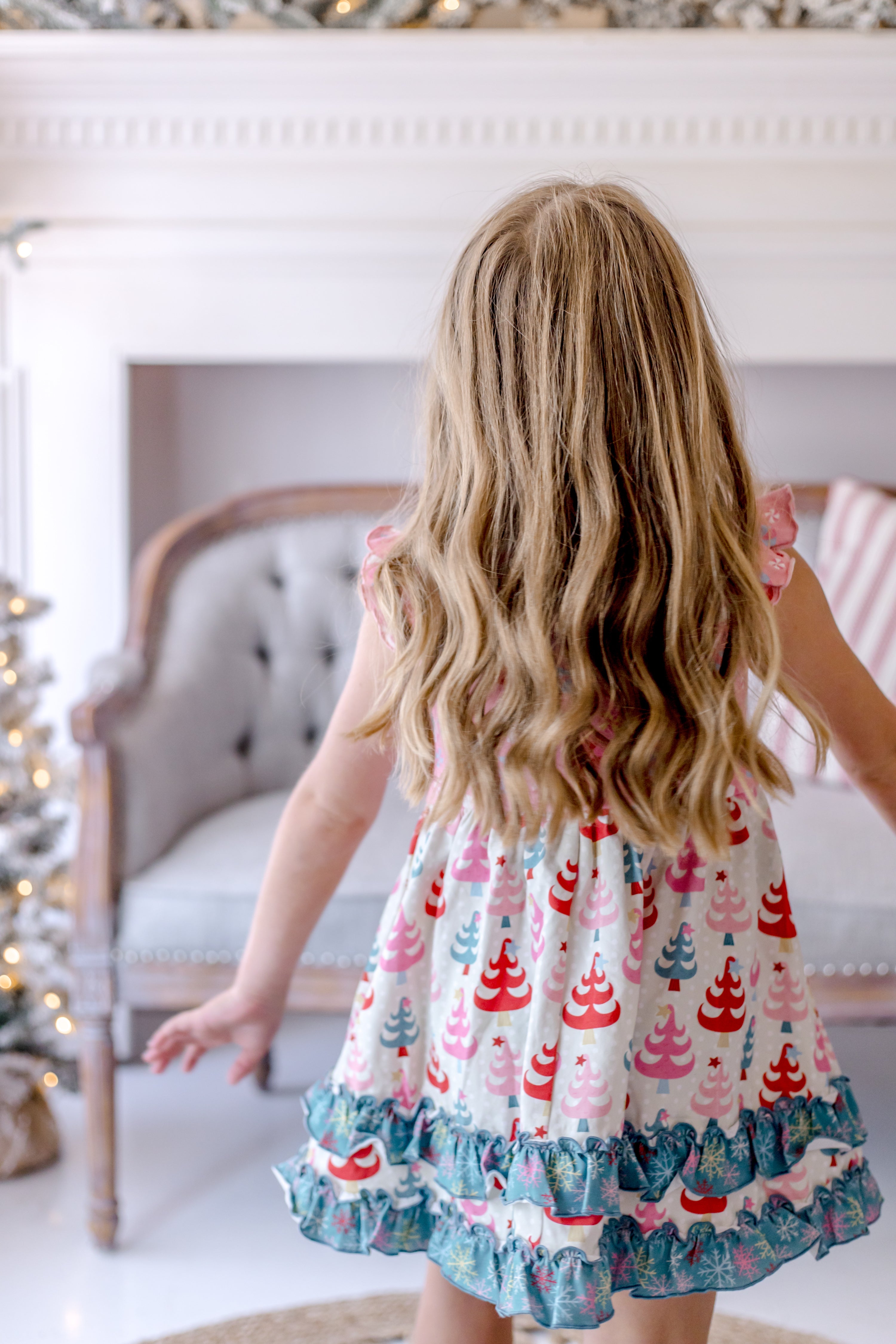 Twinkle Tree Treasures Ruffle Dress