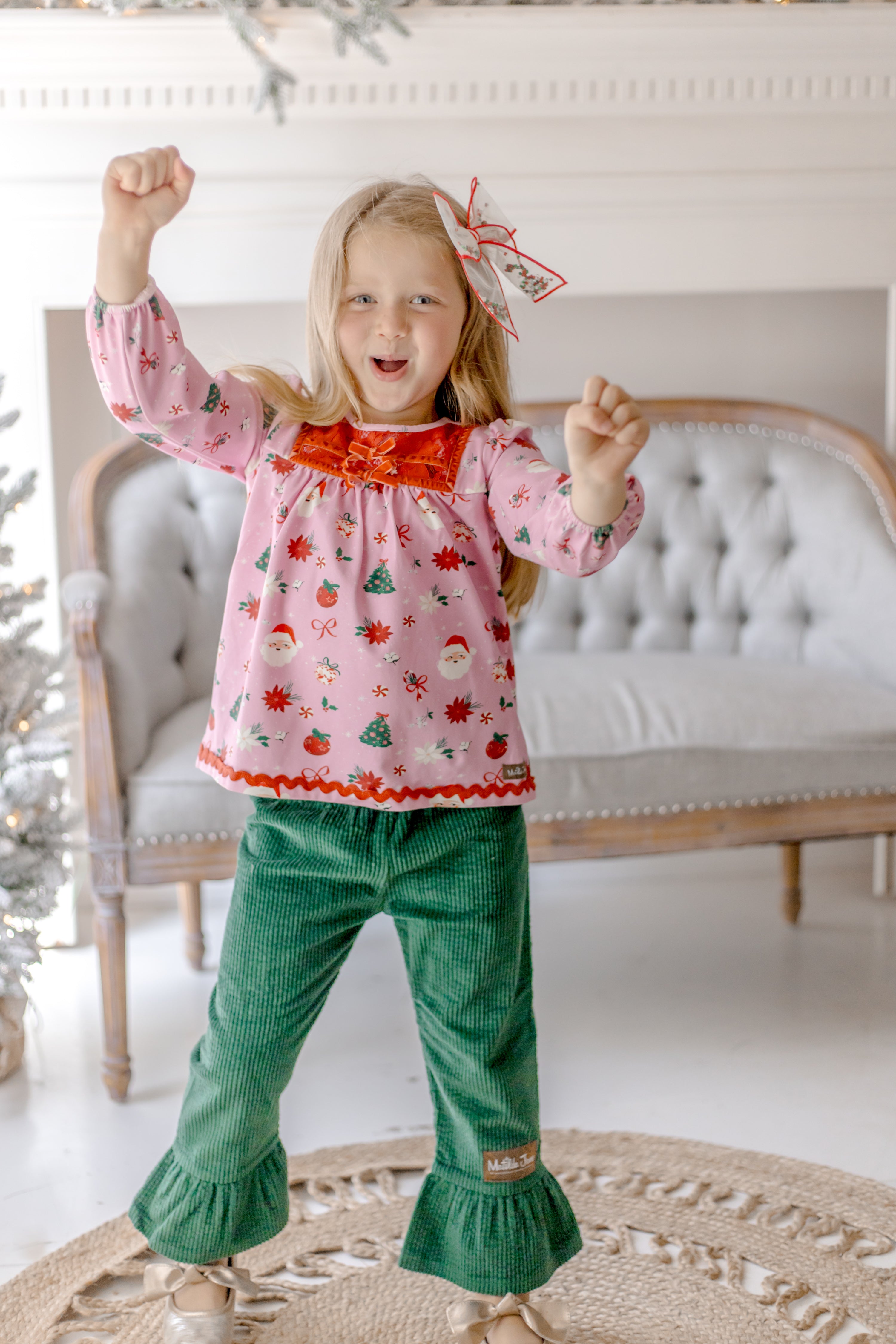 Rosy Cheeks & Jingles Lace Tunic