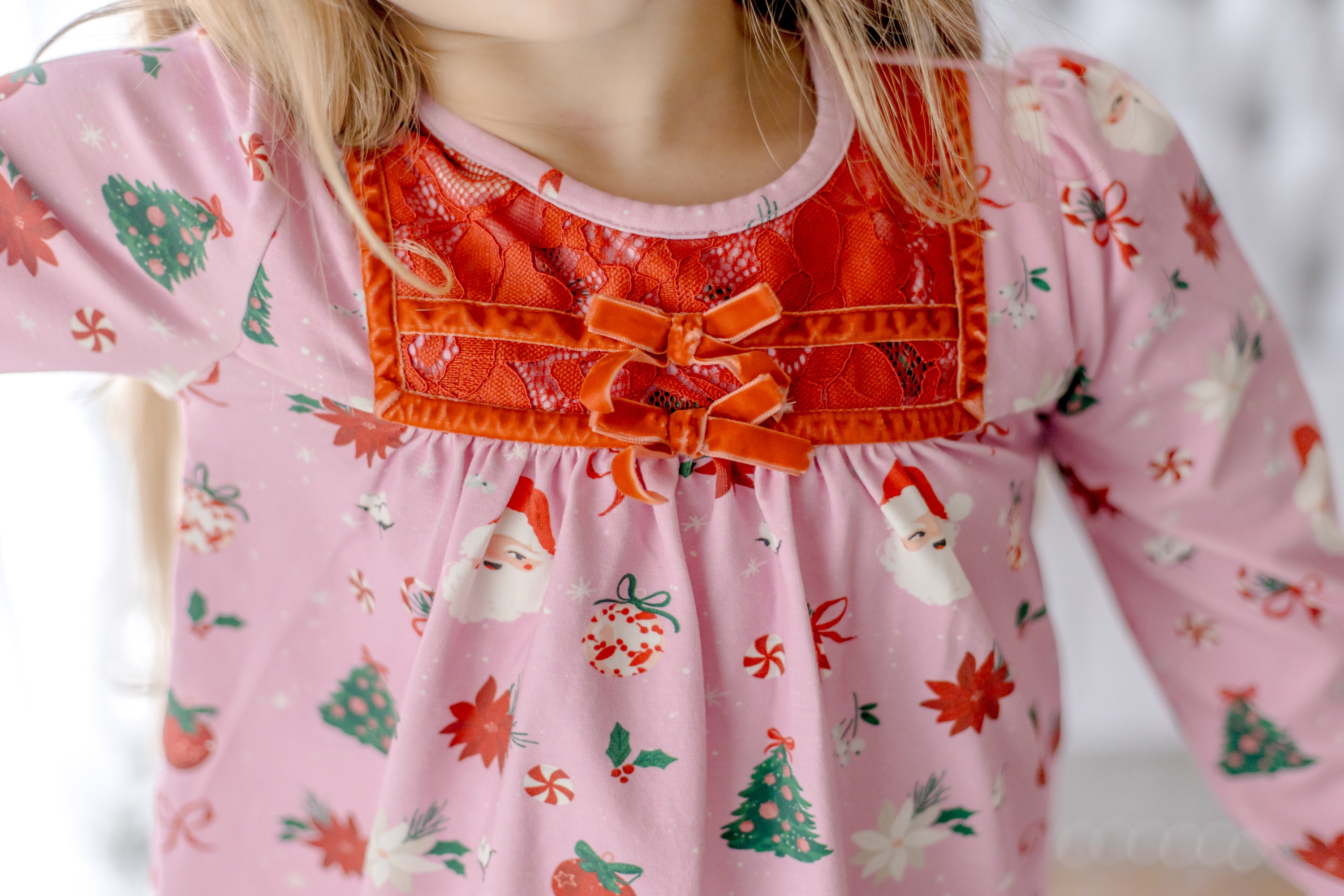 Rosy Cheeks & Jingles Lace Tunic