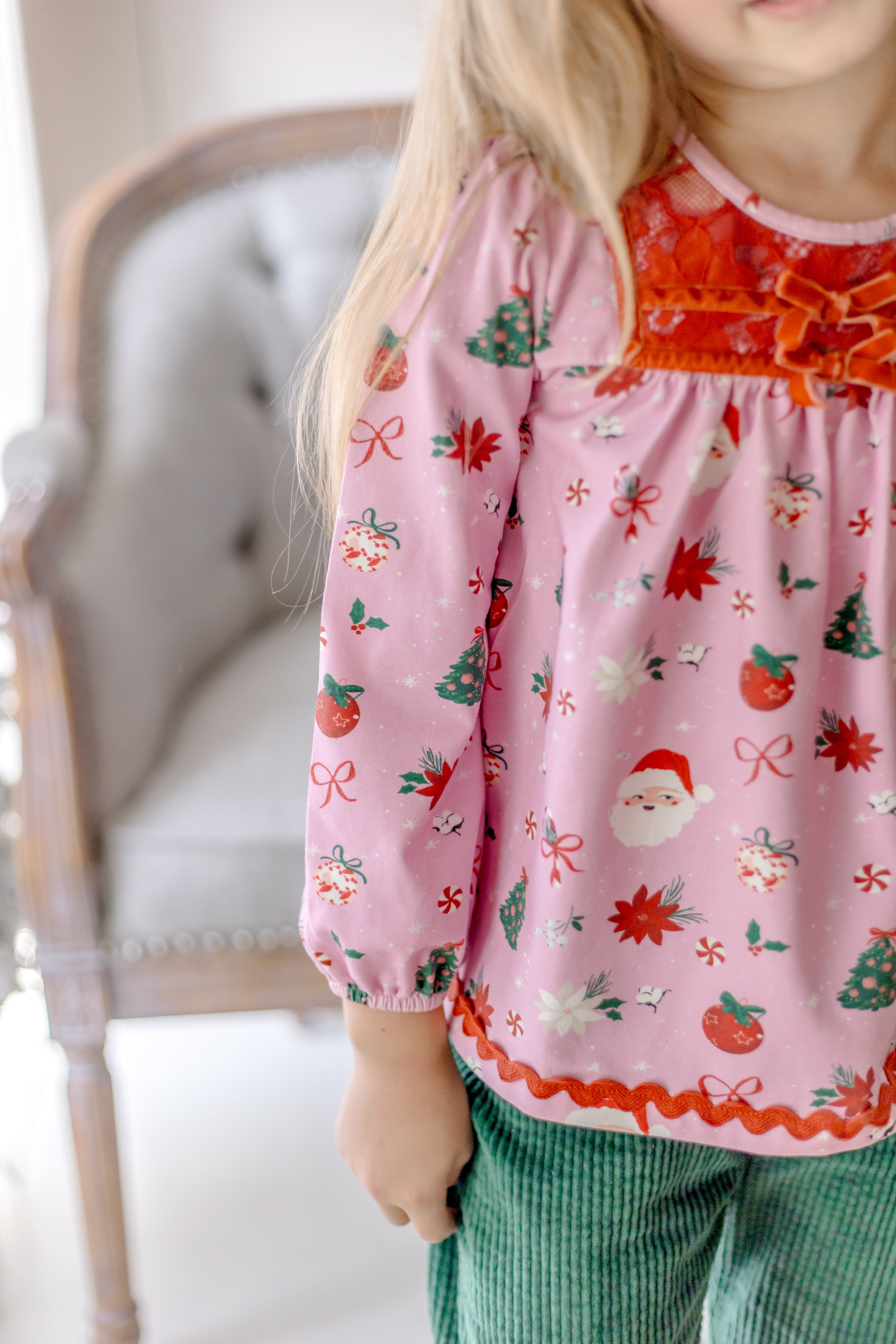 Rosy Cheeks & Jingles Lace Tunic